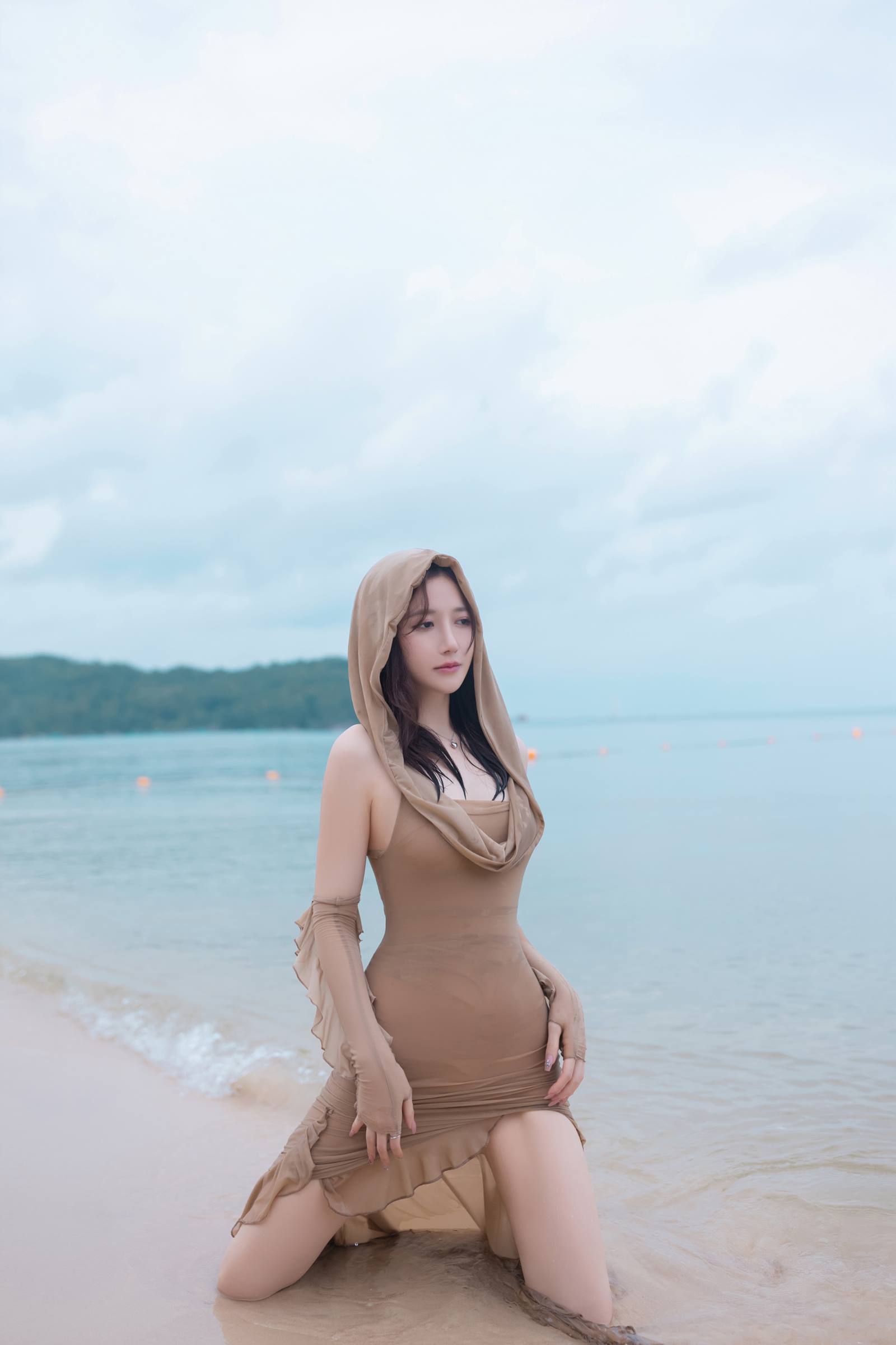 图片[17]-秀人名模鱼子酱Fish《雨后海滩》[57P] – 速更版-美库