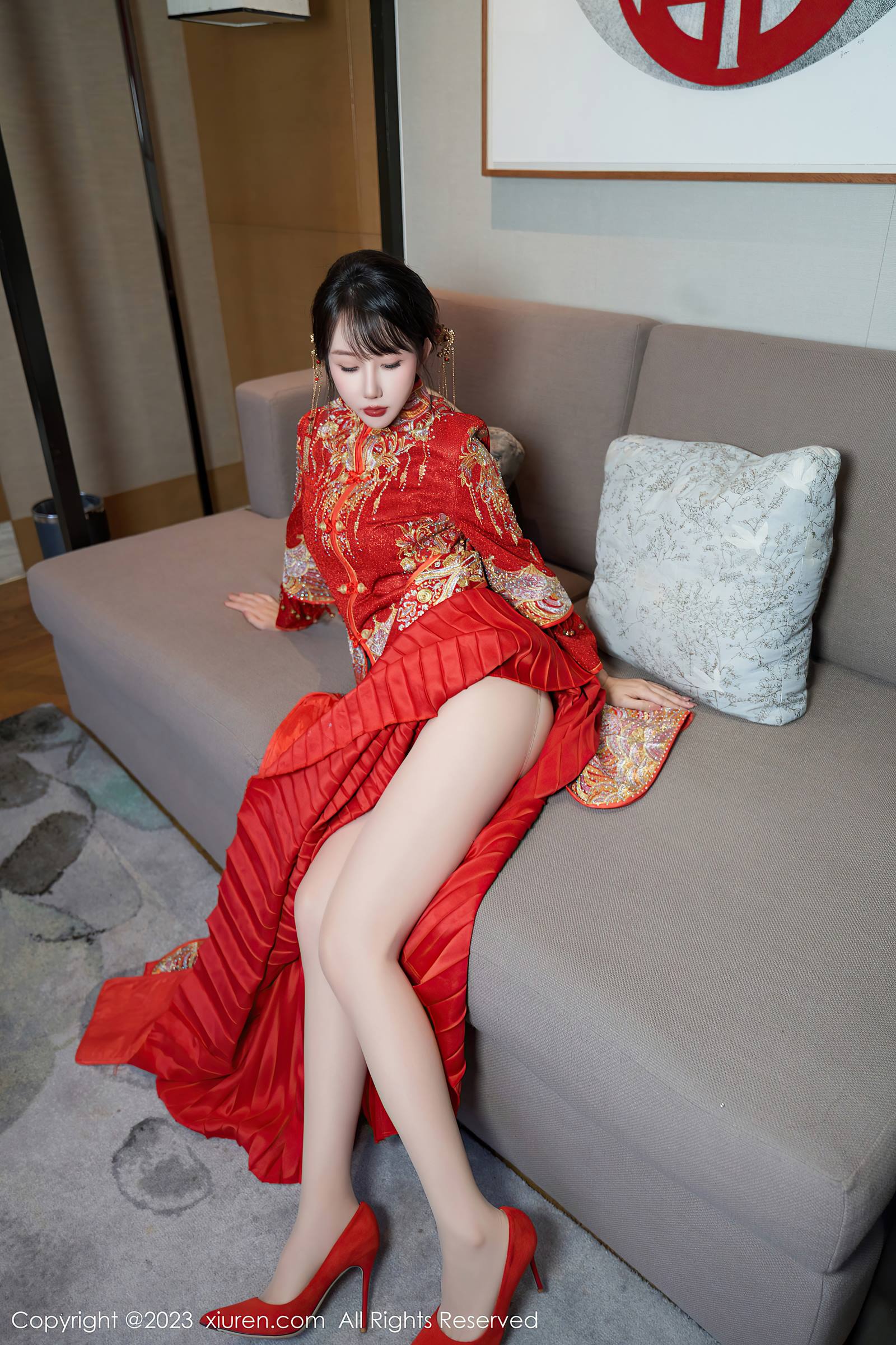 图片[19]-[Xiuren秀人网]2023.11.28 NO.7729 波巧酱 中式秀禾服 [41+1P] – 速更版-美库