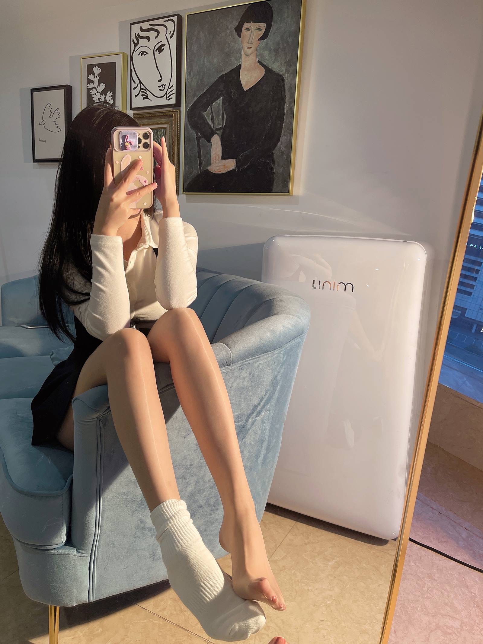 图片[18]-小九九[July芝岚] – 油亮肉丝加白棉袜[60P] – 速更版-美库