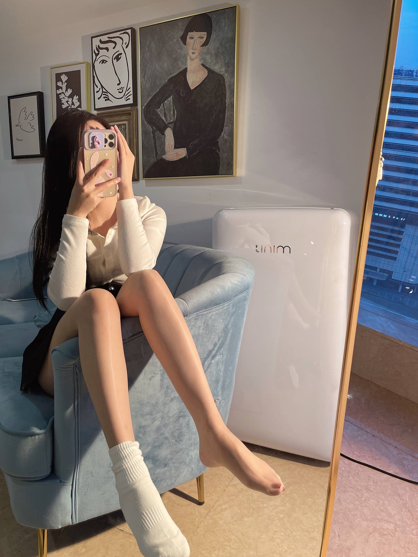 图片[19]-小九九[July芝岚] – 油亮肉丝加白棉袜[60P] – 速更版-美库