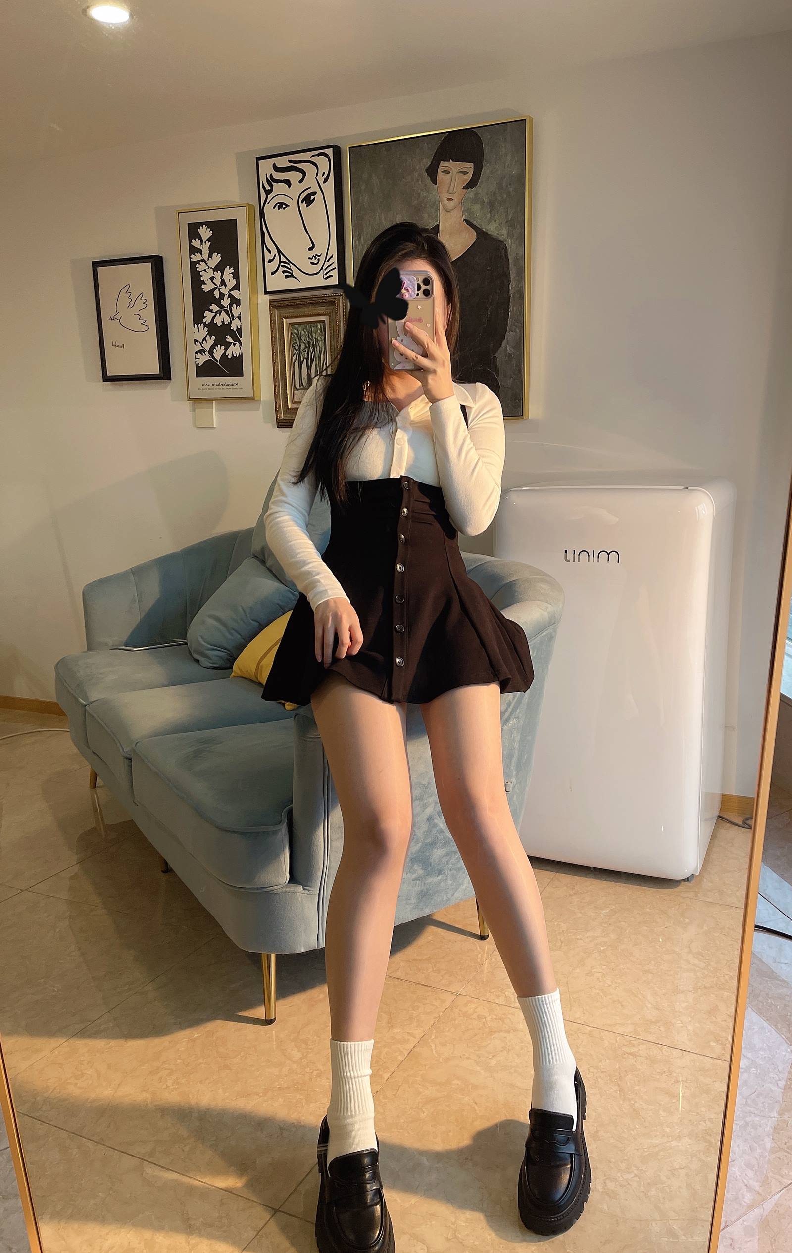 图片[24]-小九九[July芝岚] – 油亮肉丝加白棉袜[60P] – 速更版-美库