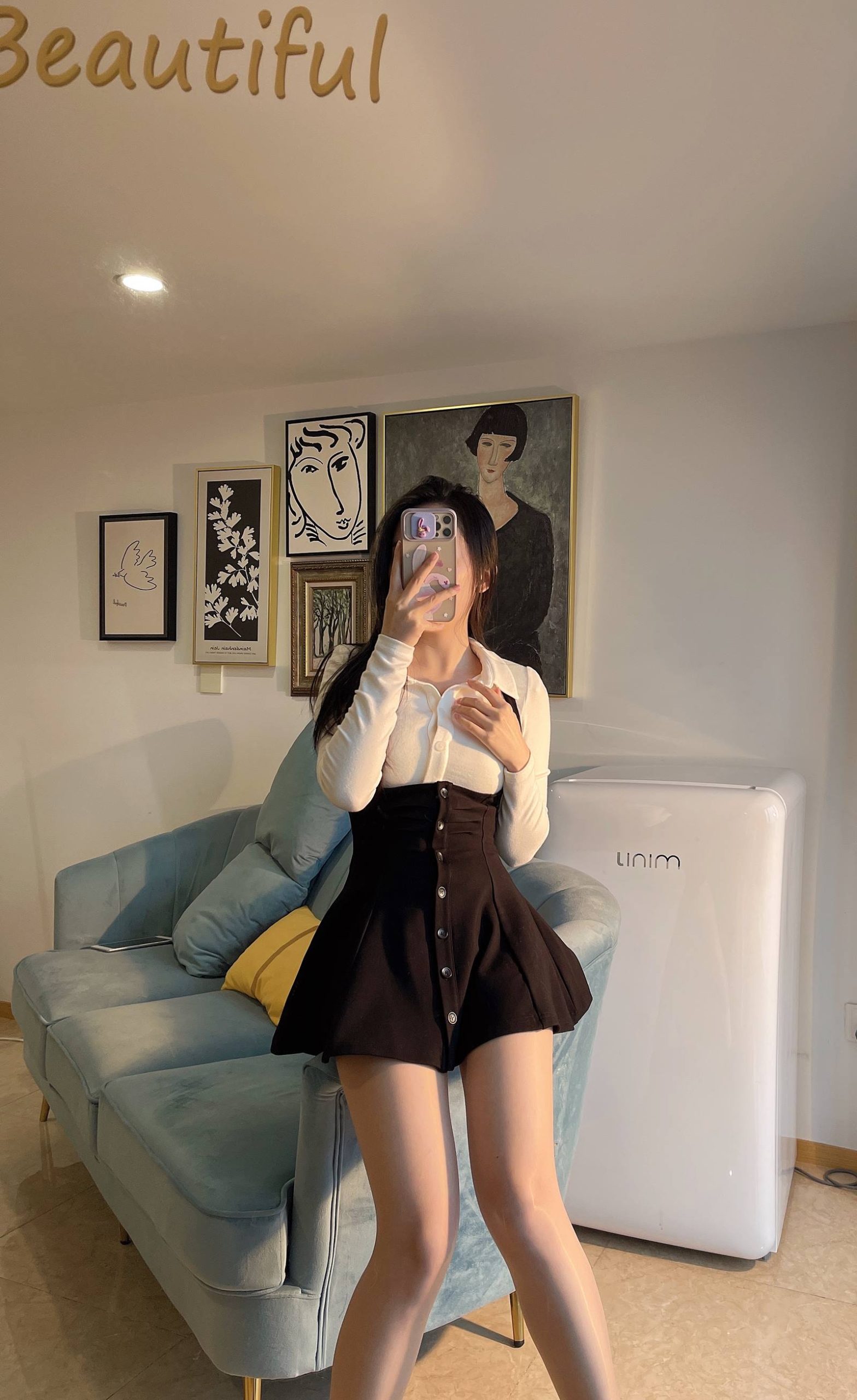 图片[25]-小九九[July芝岚] – 油亮肉丝加白棉袜[60P] – 速更版-美库