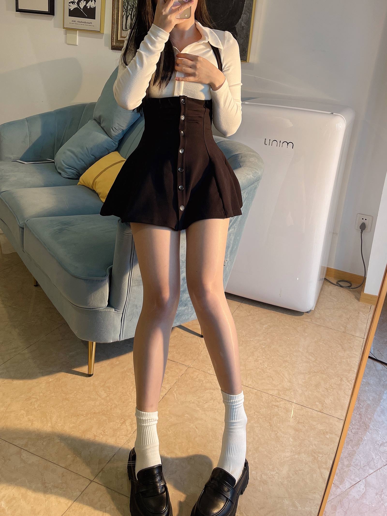 图片[27]-小九九[July芝岚] – 油亮肉丝加白棉袜[60P] – 速更版-美库