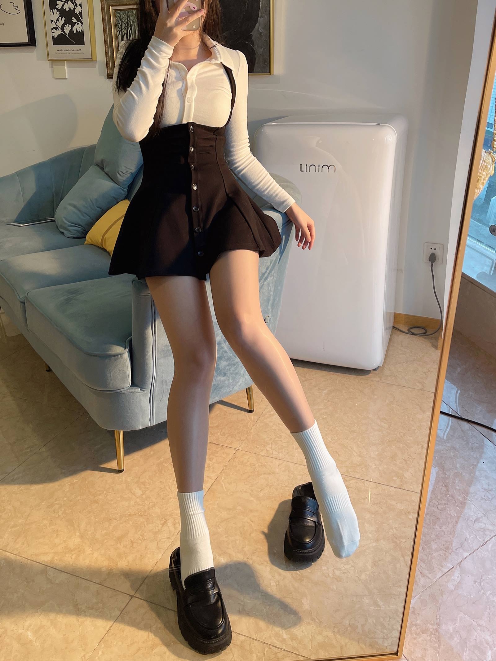 图片[29]-小九九[July芝岚] – 油亮肉丝加白棉袜[60P] – 速更版-美库