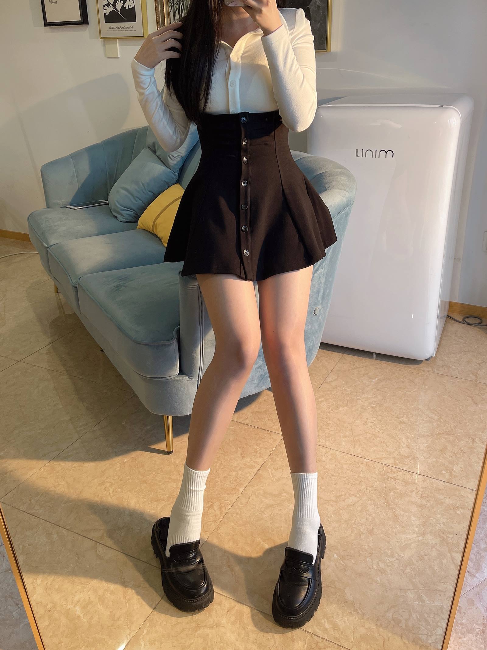 图片[30]-小九九[July芝岚] – 油亮肉丝加白棉袜[60P] – 速更版-美库