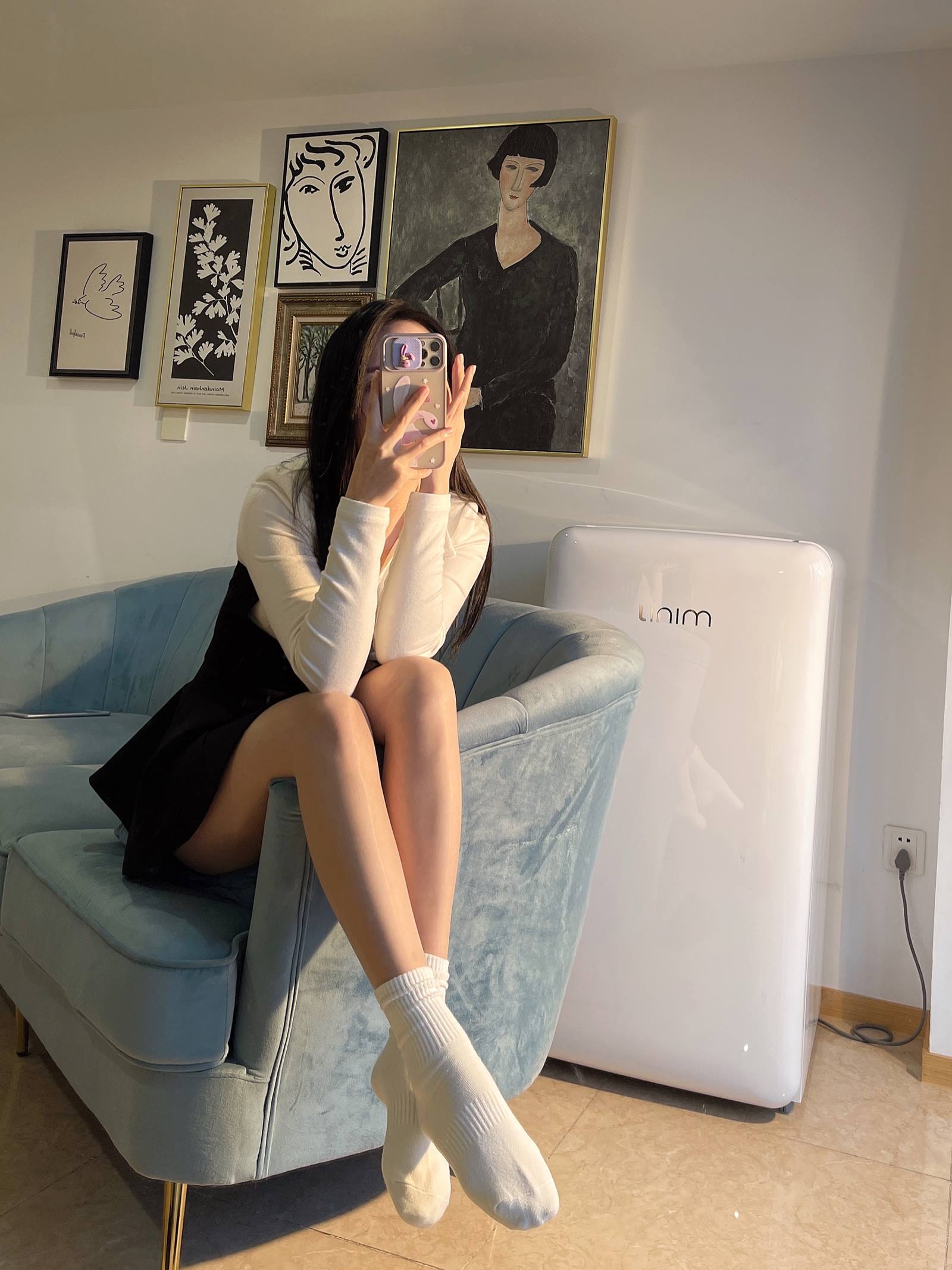 图片[33]-小九九[July芝岚] – 油亮肉丝加白棉袜[60P] – 速更版-美库