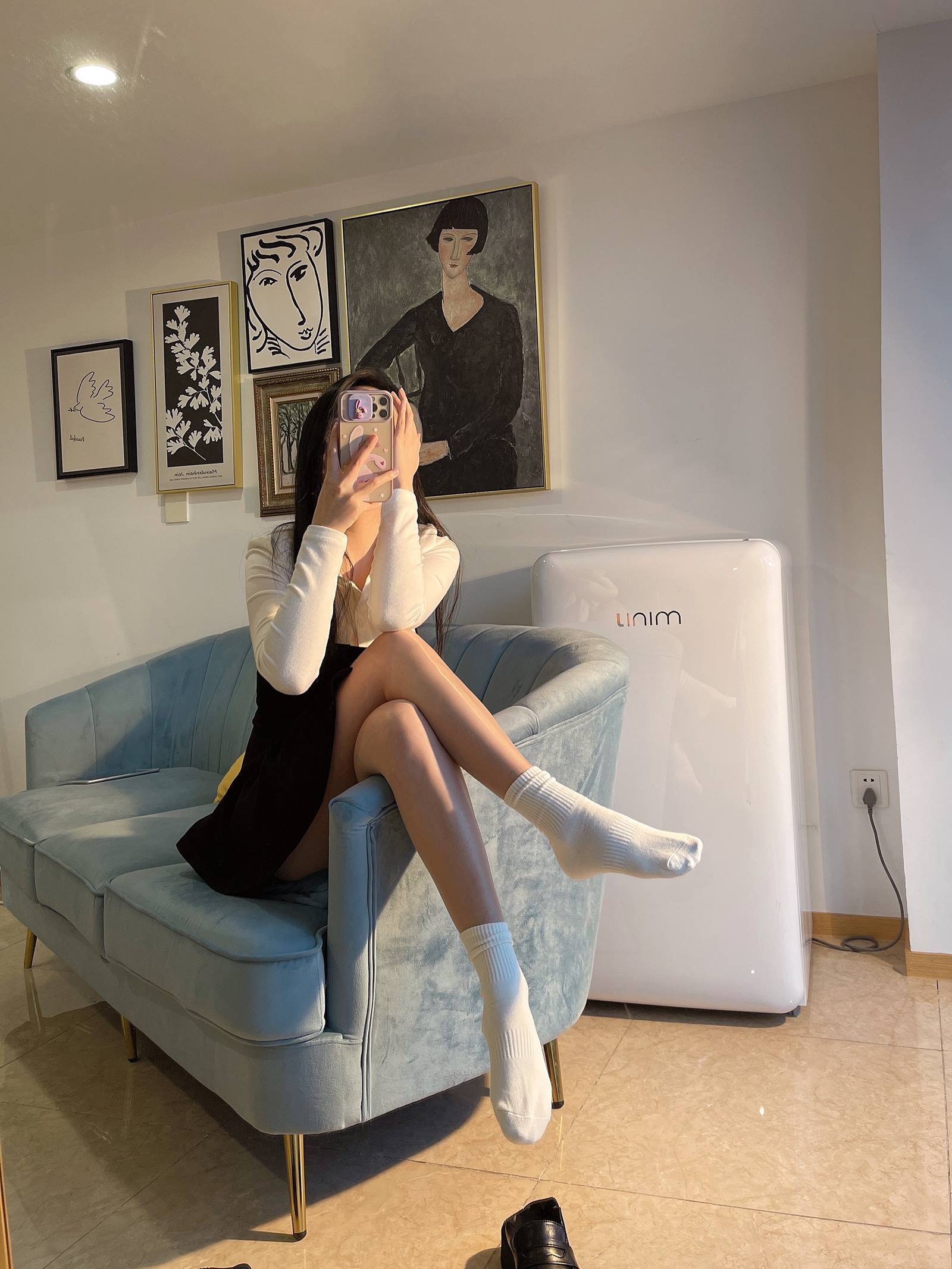 图片[35]-小九九[July芝岚] – 油亮肉丝加白棉袜[60P] – 速更版-美库