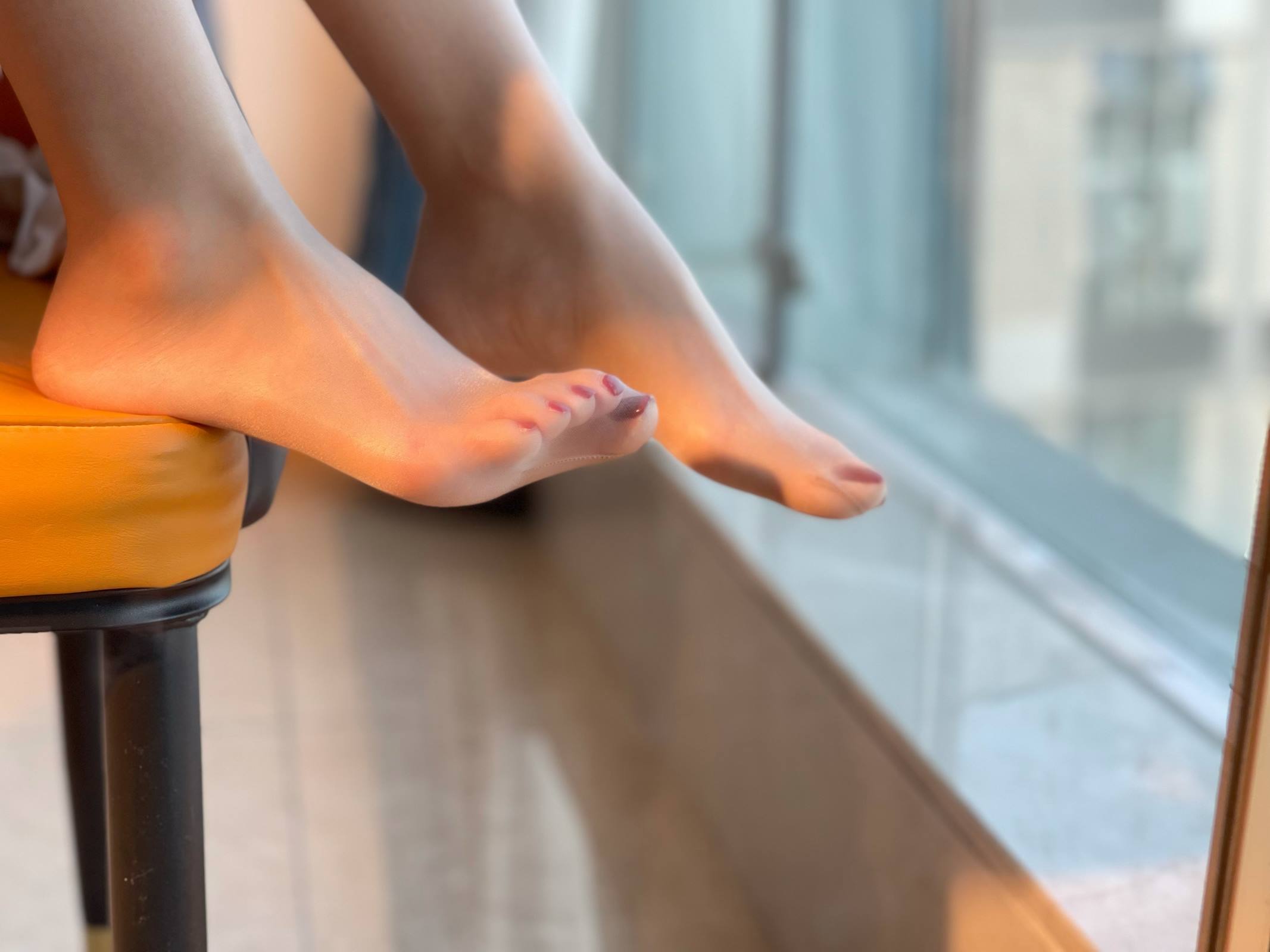 图片[47]-小九九[July芝岚] – 油亮肉丝加白棉袜[60P] – 速更版-美库