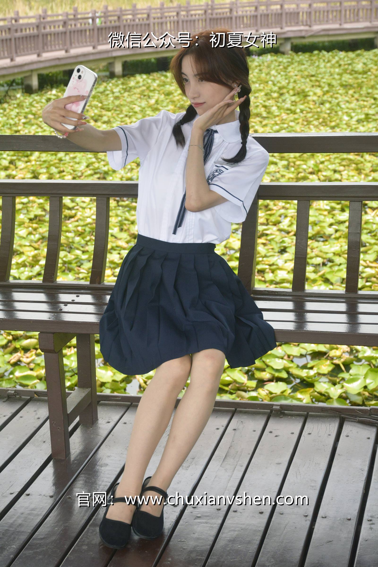 图片[17]-初夏女神 NO.076 柒柒 职高校服[140P] – 速更版-美库