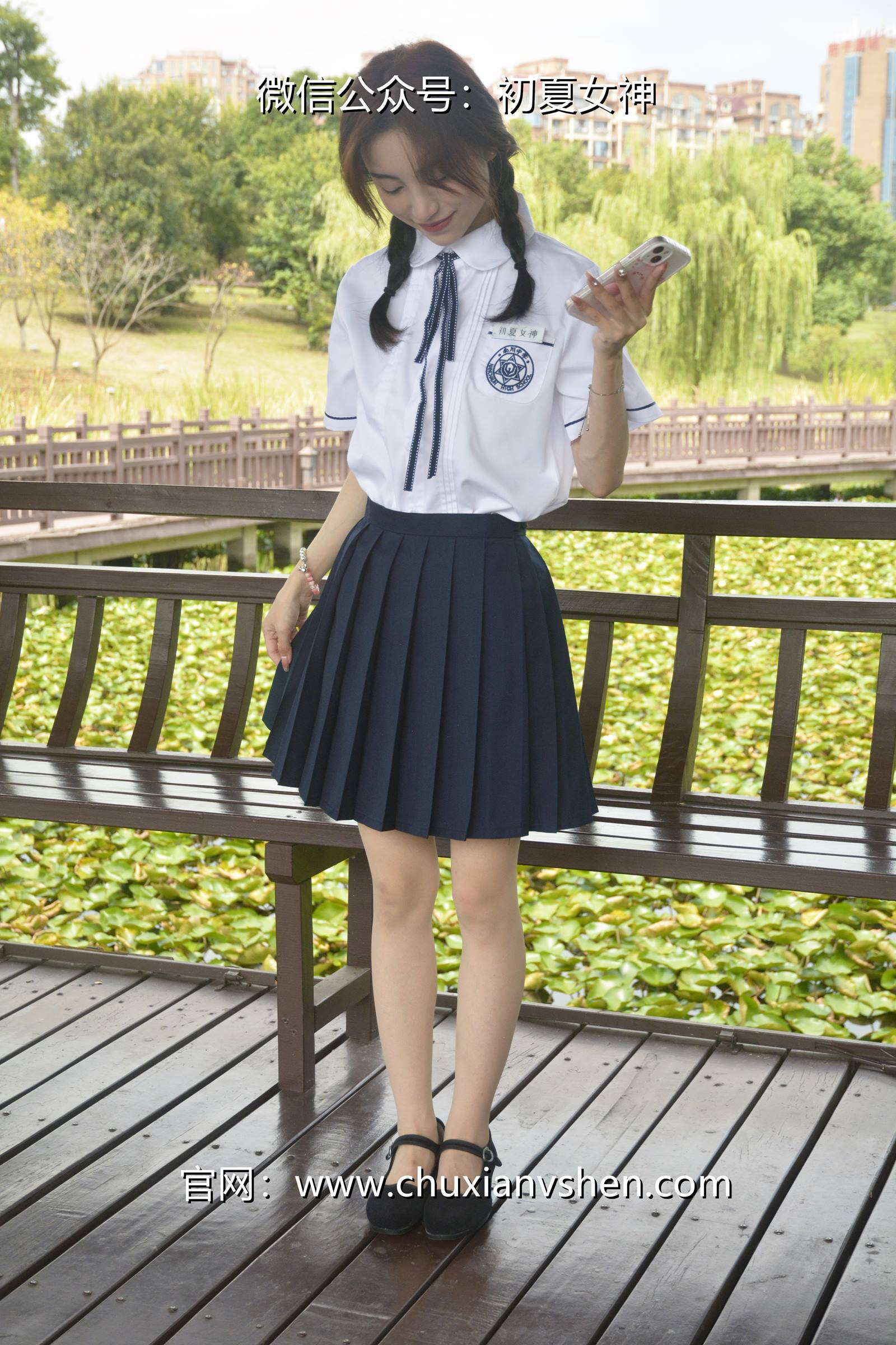 图片[19]-初夏女神 NO.076 柒柒 职高校服[140P] – 速更版-美库