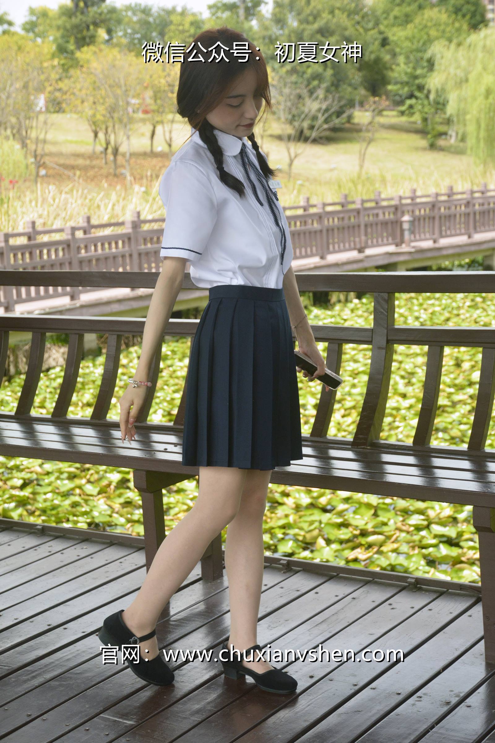 图片[20]-初夏女神 NO.076 柒柒 职高校服[140P] – 速更版-美库