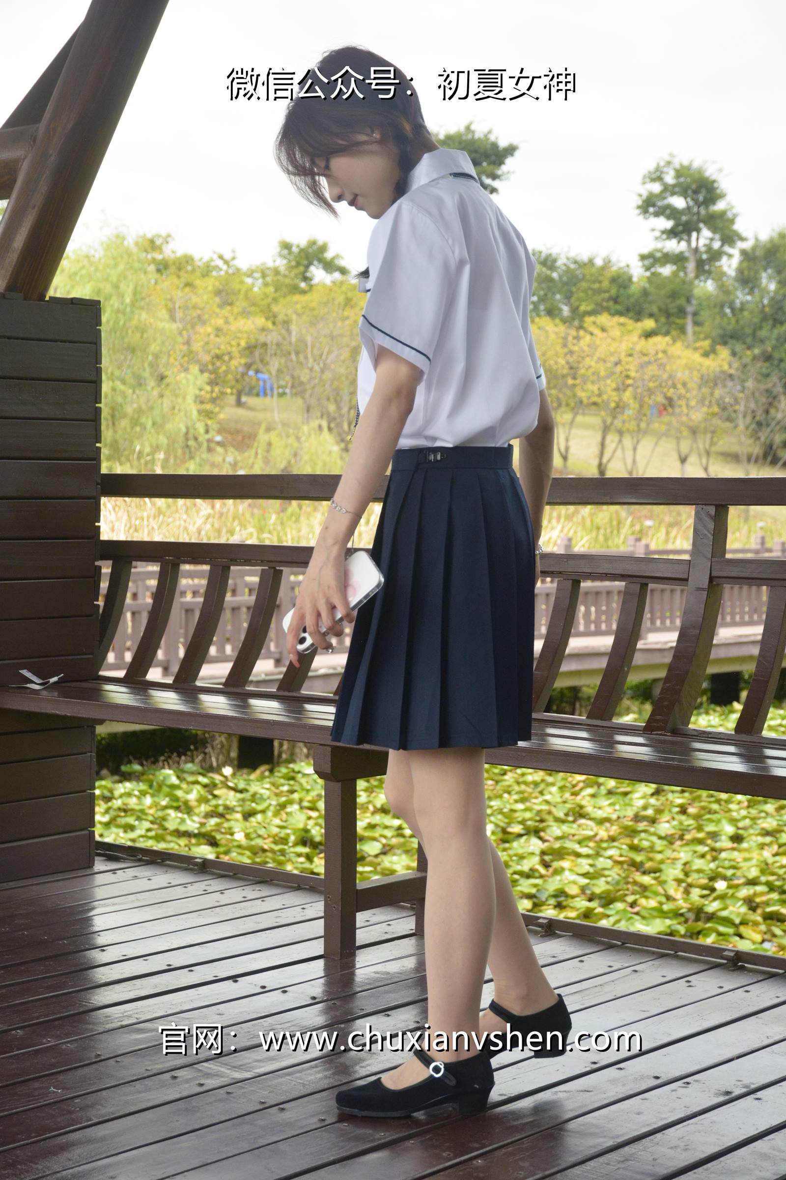 图片[22]-初夏女神 NO.076 柒柒 职高校服[140P] – 速更版-美库