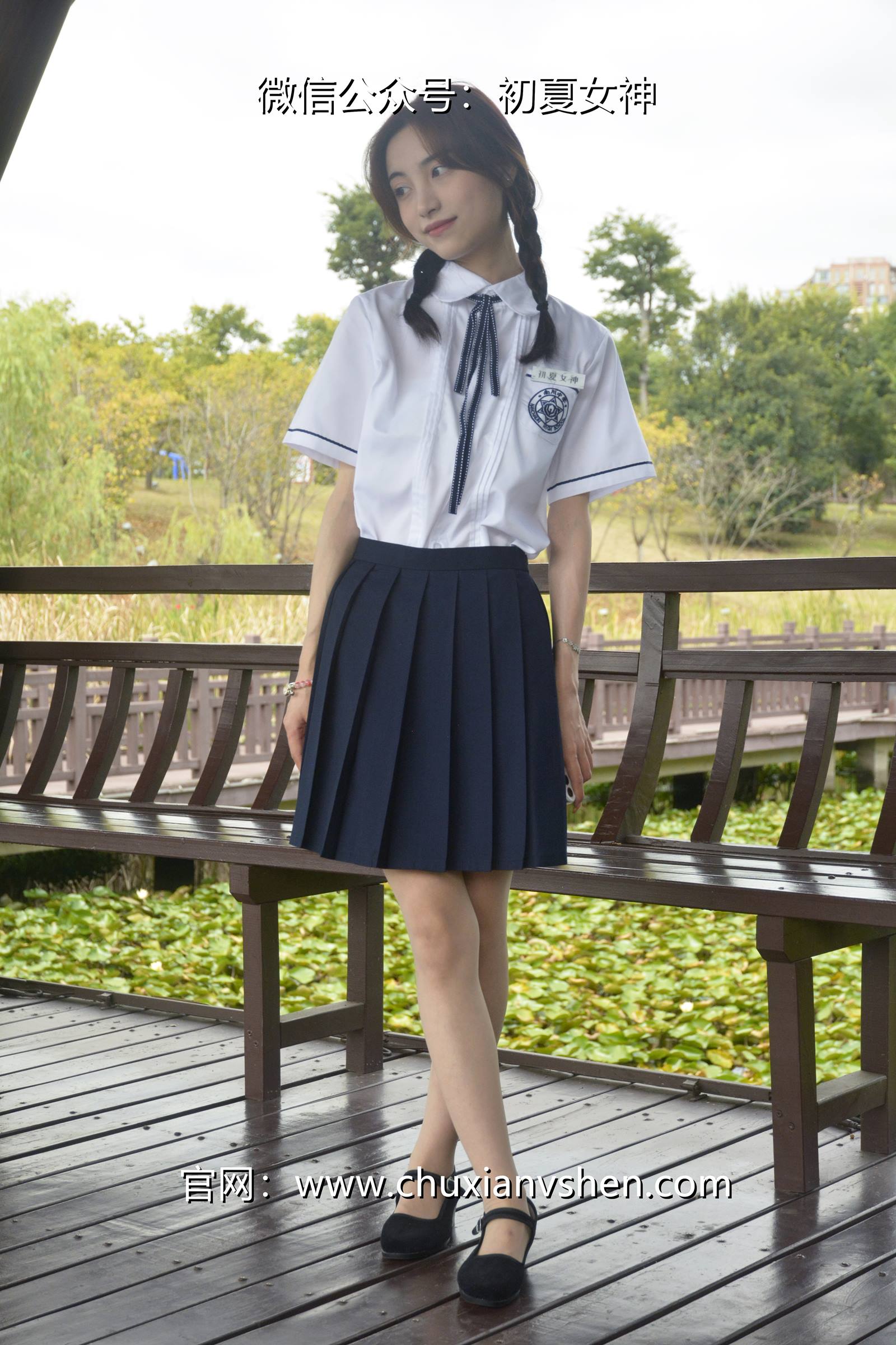 图片[23]-初夏女神 NO.076 柒柒 职高校服[140P] – 速更版-美库