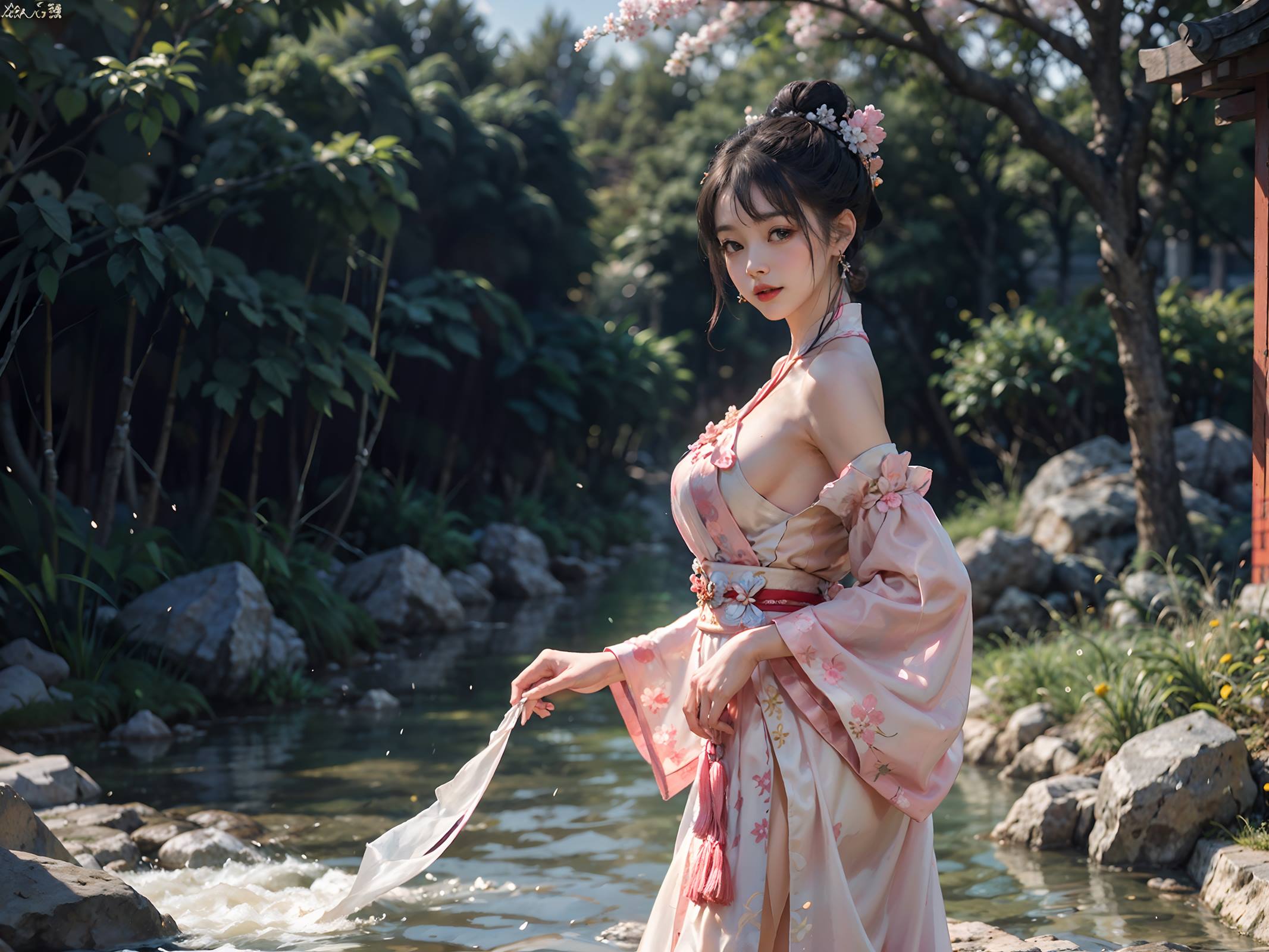 图片[11]-AI绘画 066 横向可做壁纸的古风美仁 [22P] – 速更版-美库