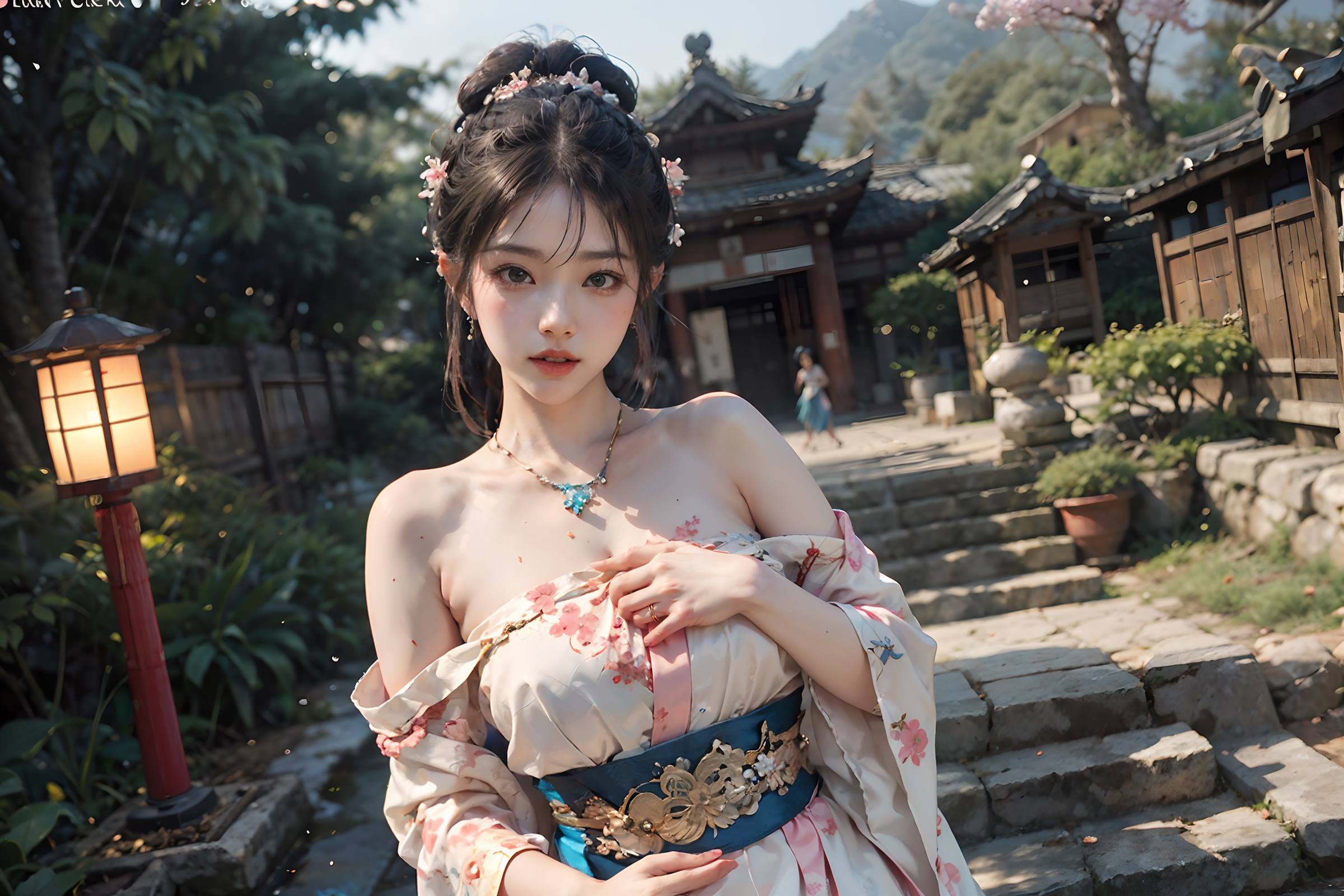 图片[18]-AI绘画 066 横向可做壁纸的古风美仁 [22P] – 速更版-美库