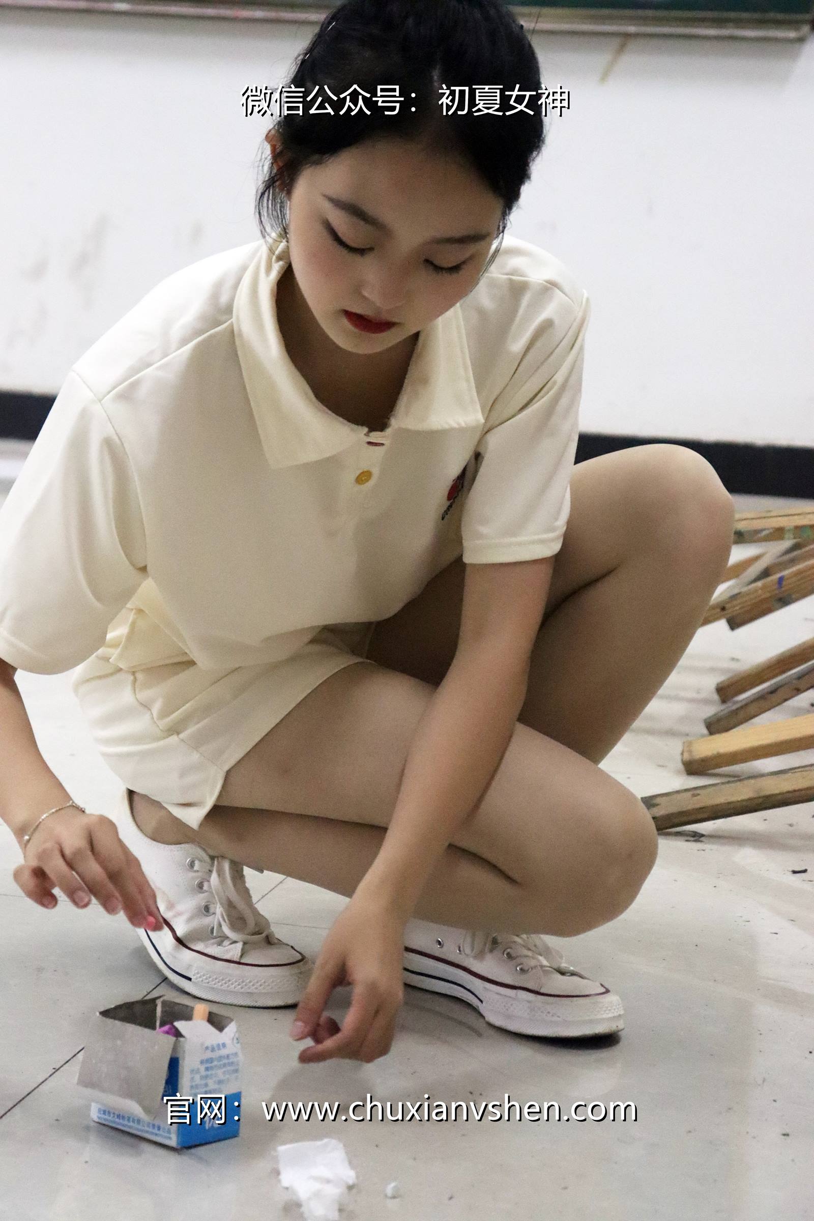 图片[13]-初夏女神 NO.078 双双 打扫教室[145P] – 速更版-美库