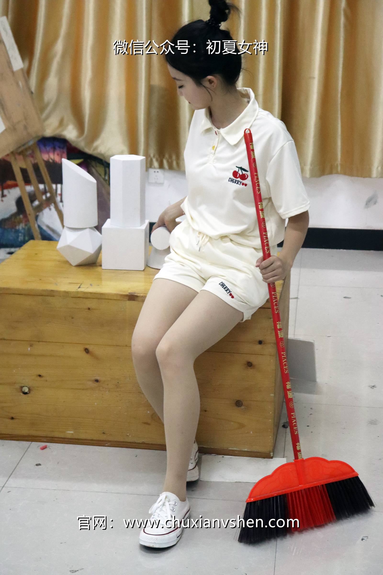 图片[14]-初夏女神 NO.078 双双 打扫教室[145P] – 速更版-美库