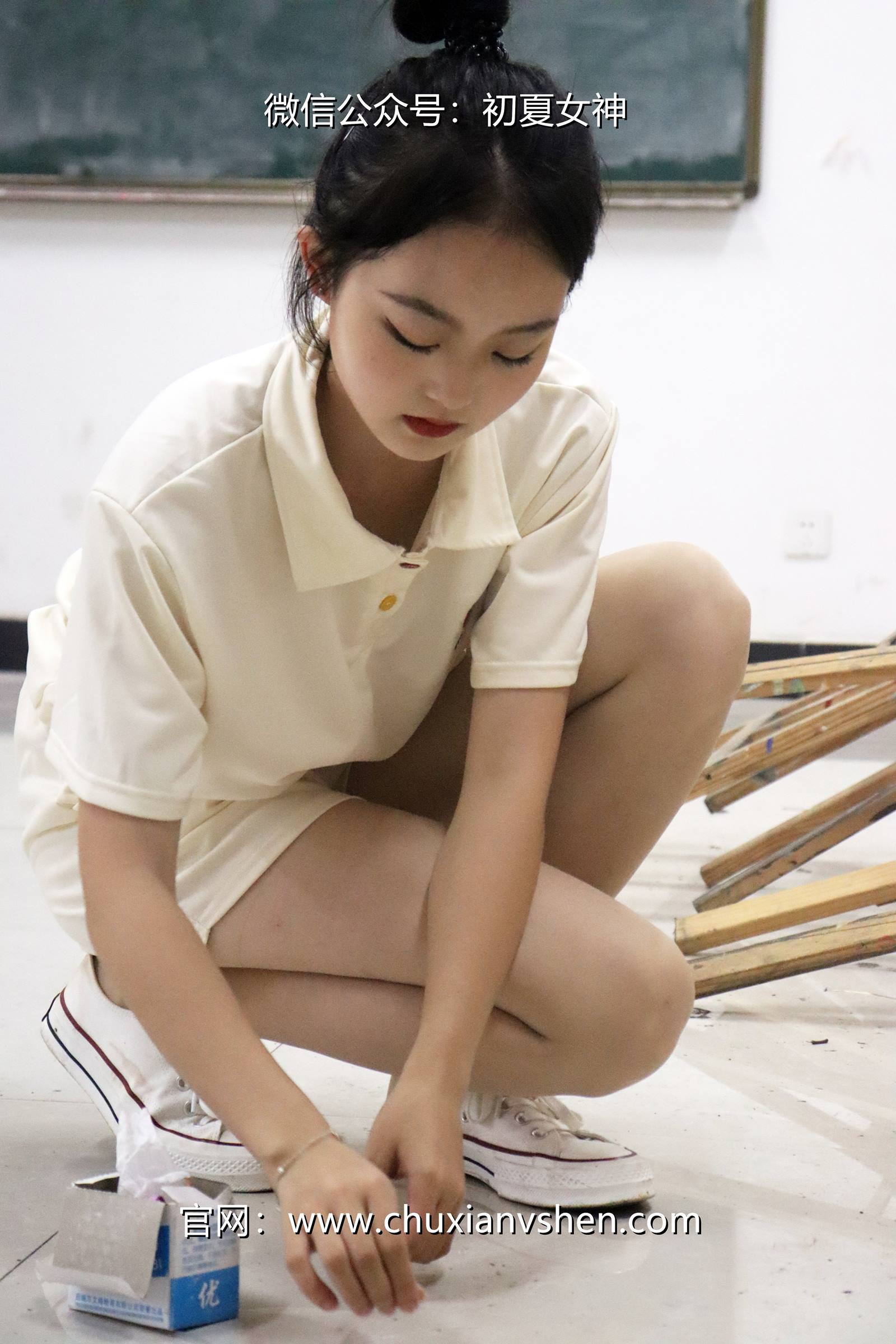 图片[40]-初夏女神 NO.078 双双 打扫教室[145P] – 速更版-美库