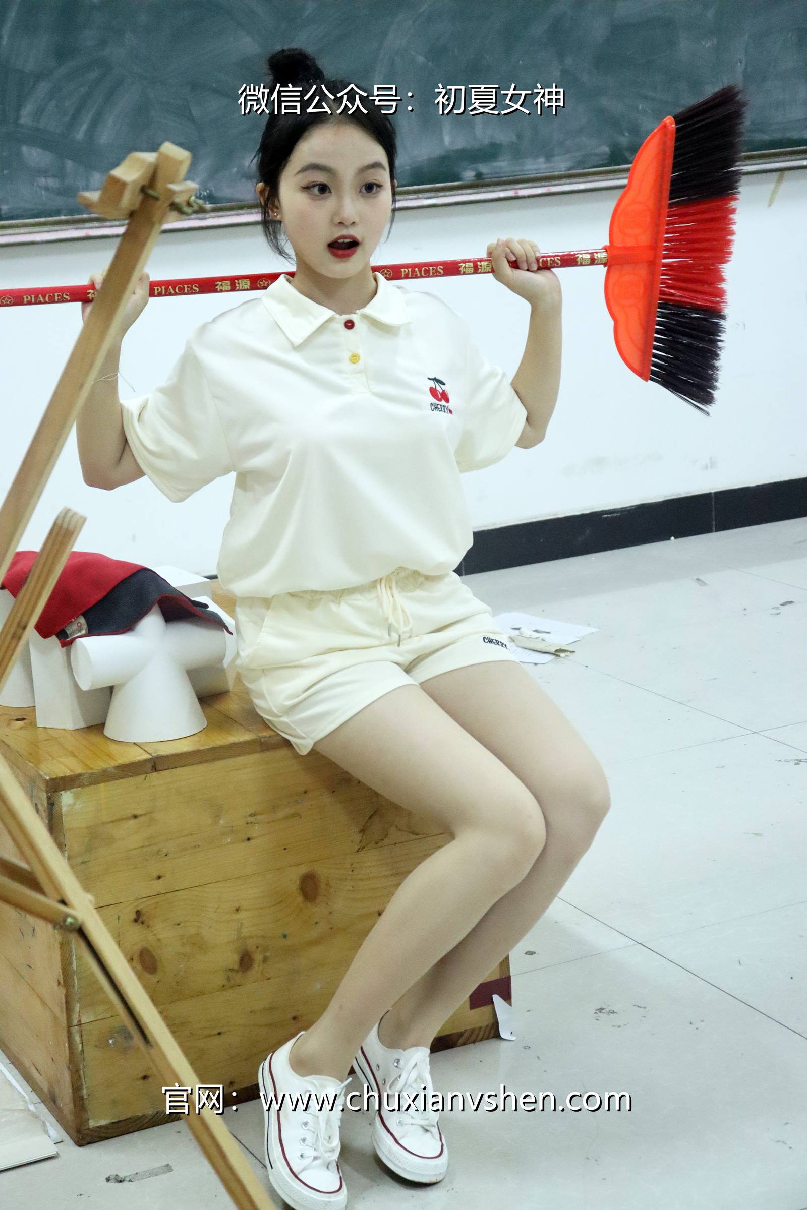 图片[43]-初夏女神 NO.078 双双 打扫教室[145P] – 速更版-美库