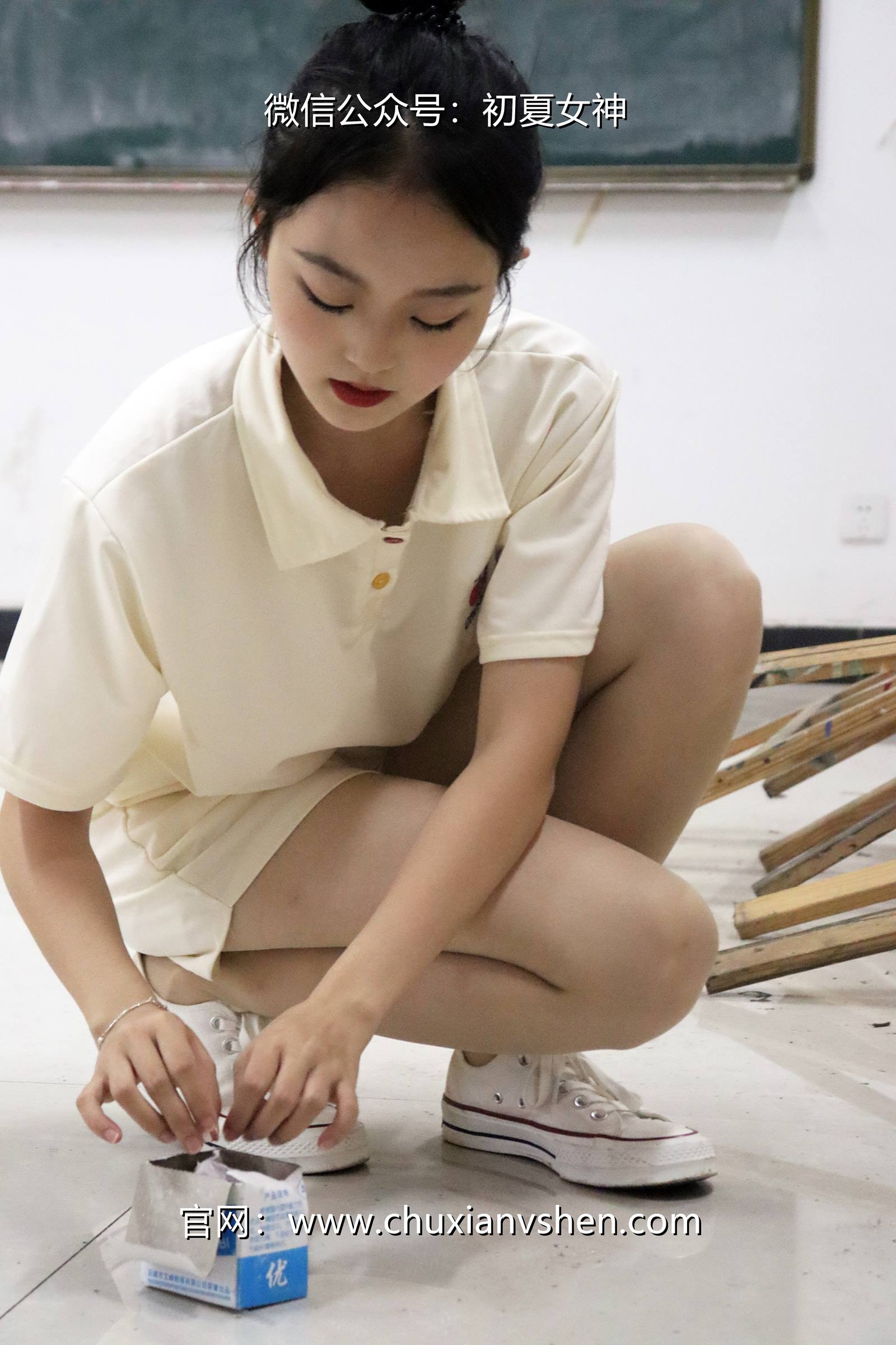 图片[55]-初夏女神 NO.078 双双 打扫教室[145P] – 速更版-美库