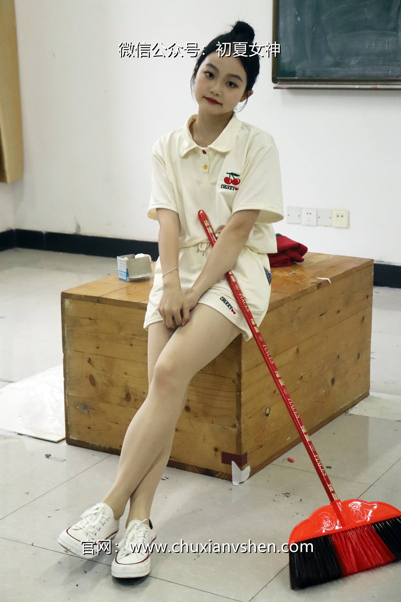 图片[65]-初夏女神 NO.078 双双 打扫教室[145P] – 速更版-美库