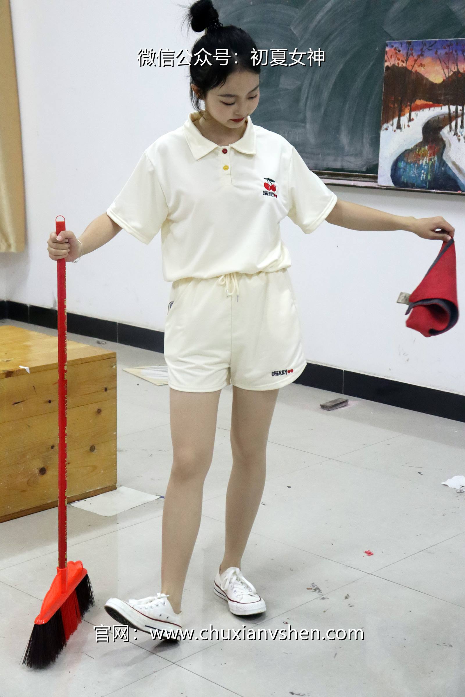 图片[70]-初夏女神 NO.078 双双 打扫教室[145P] – 速更版-美库