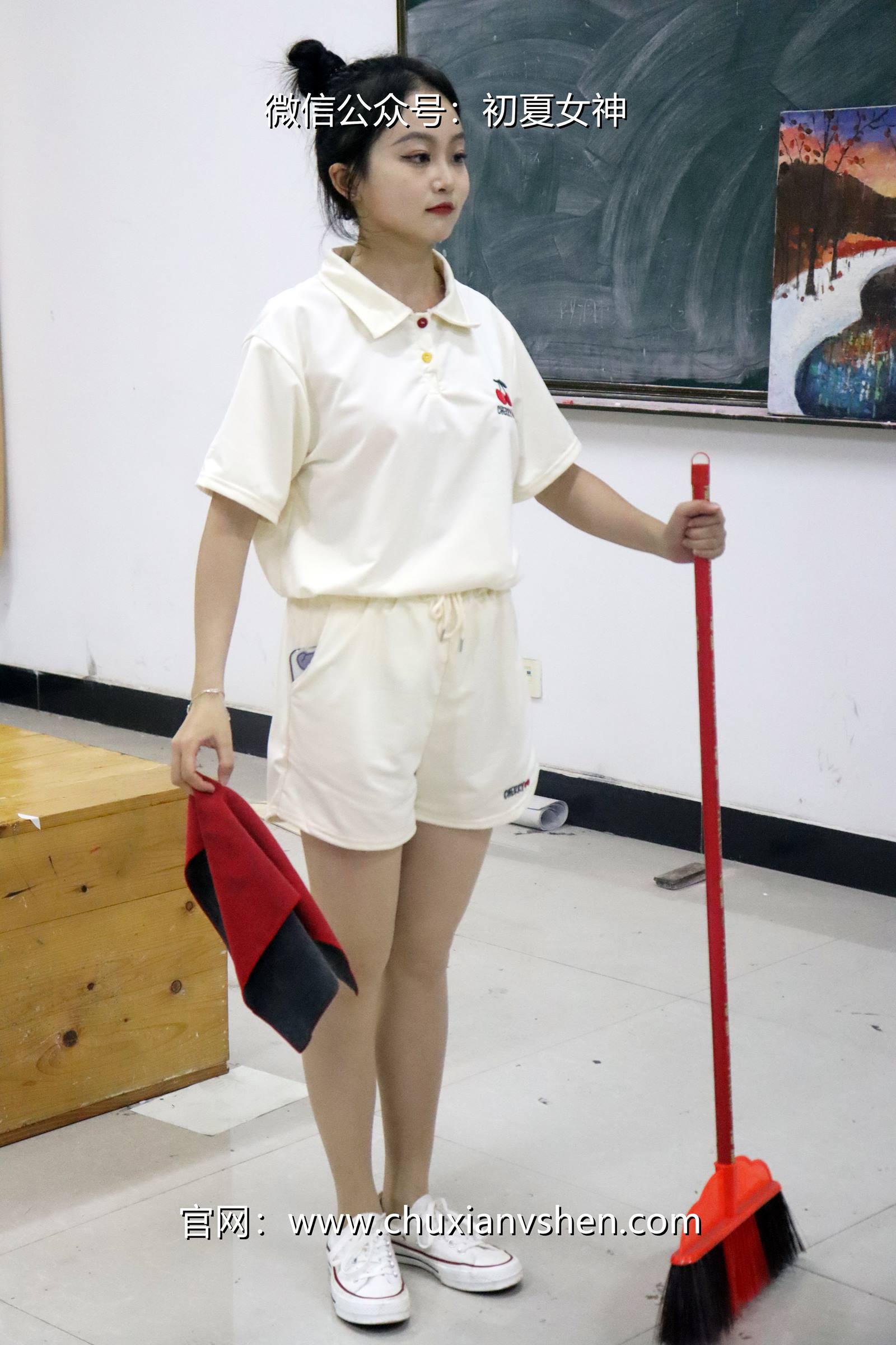 图片[81]-初夏女神 NO.078 双双 打扫教室[145P] – 速更版-美库