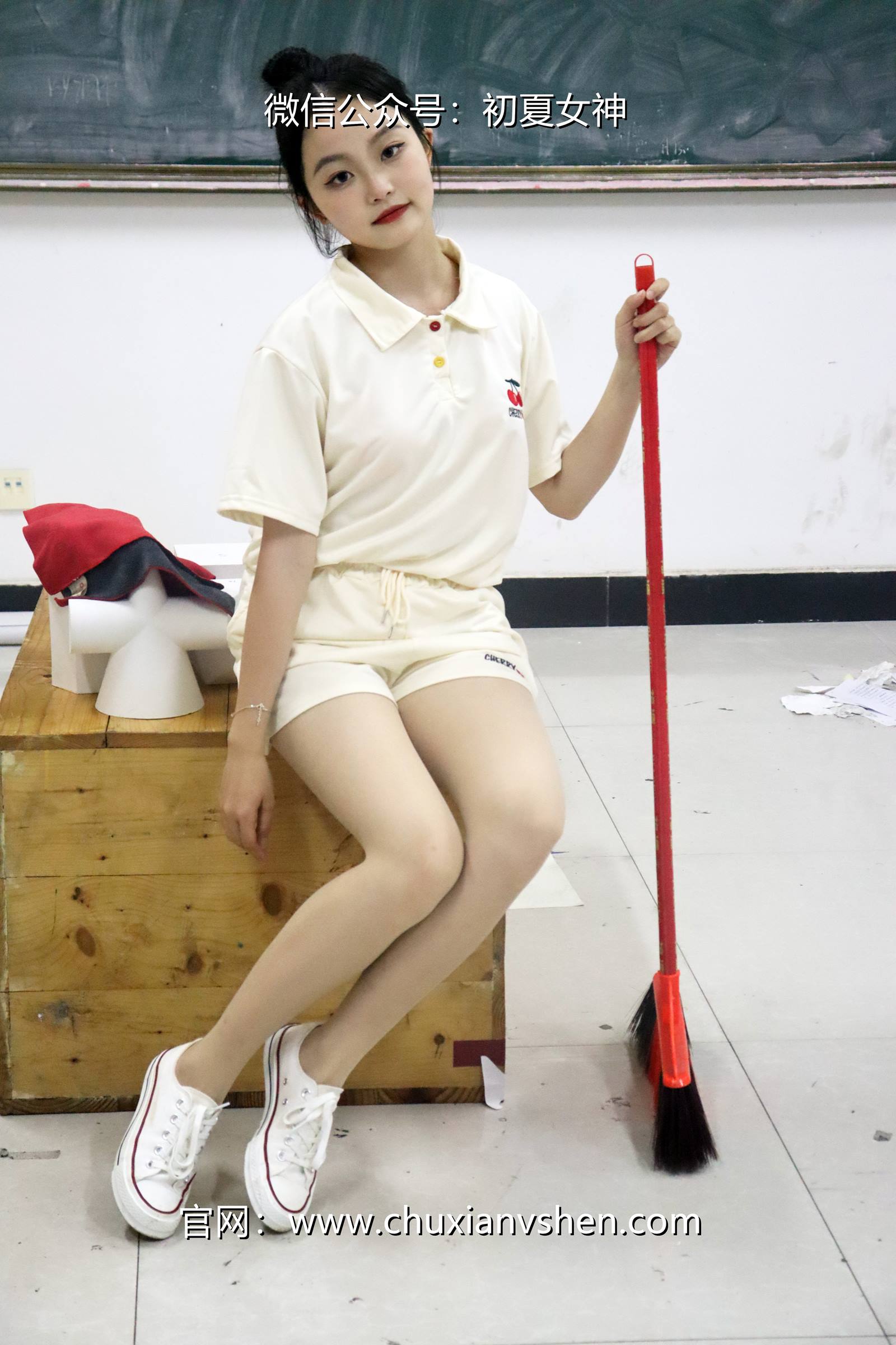 图片[85]-初夏女神 NO.078 双双 打扫教室[145P] – 速更版-美库