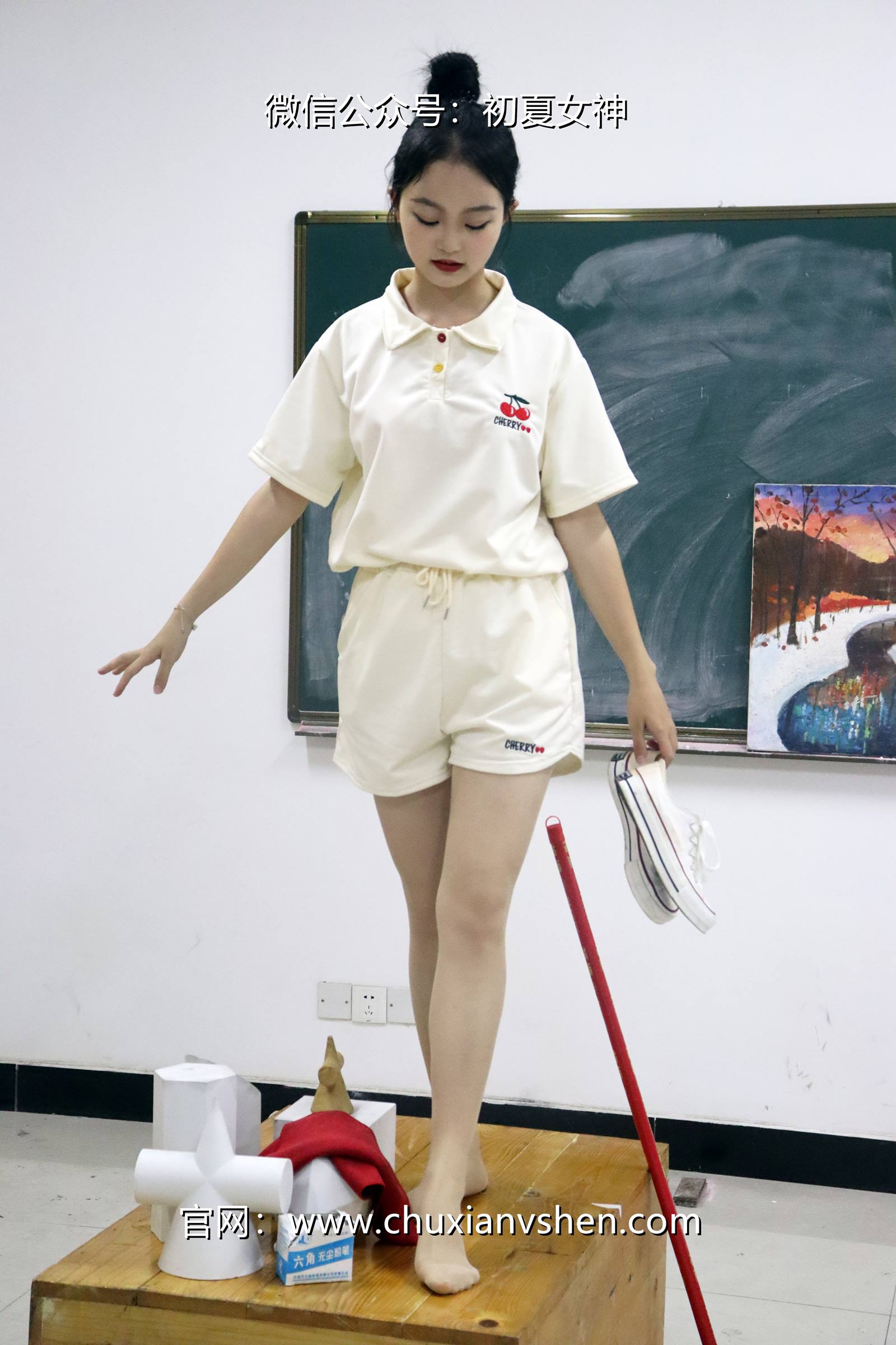 图片[108]-初夏女神 NO.078 双双 打扫教室[145P] – 速更版-美库