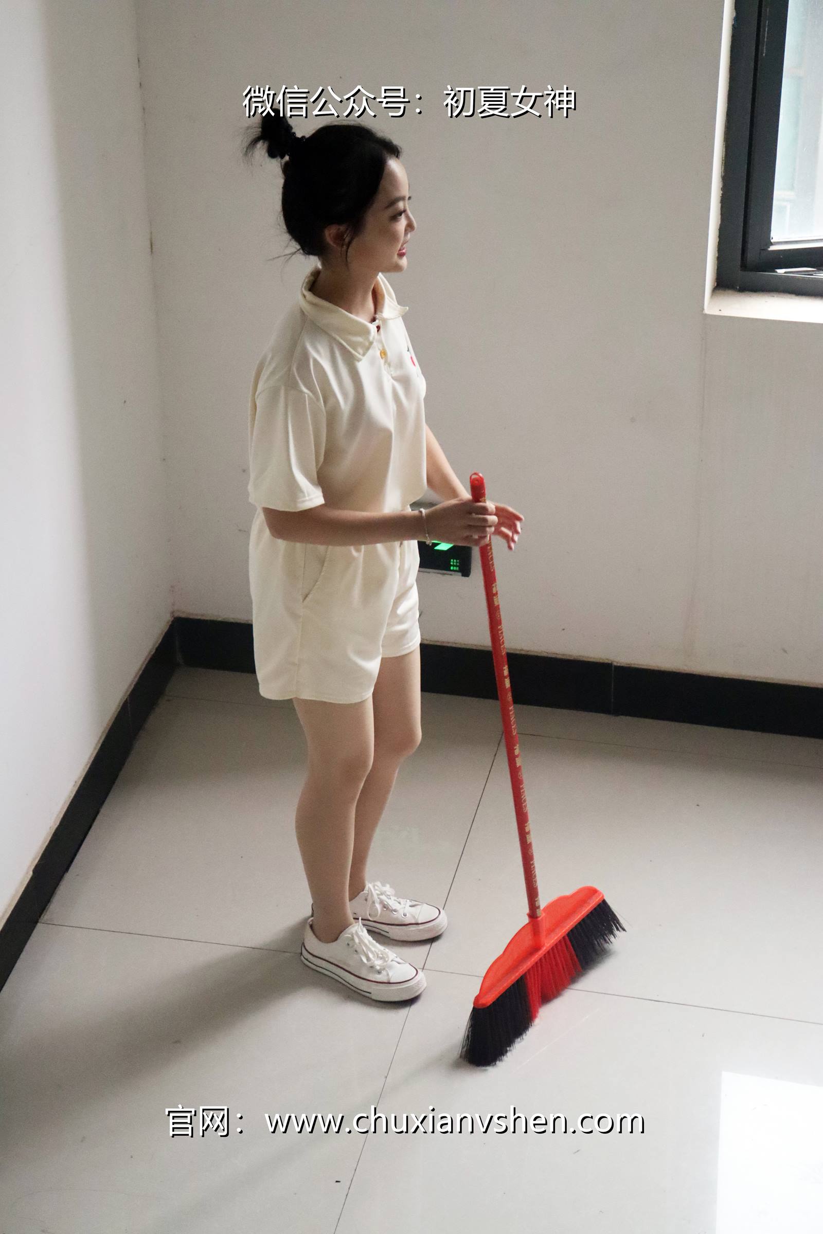 图片[111]-初夏女神 NO.078 双双 打扫教室[145P] – 速更版-美库