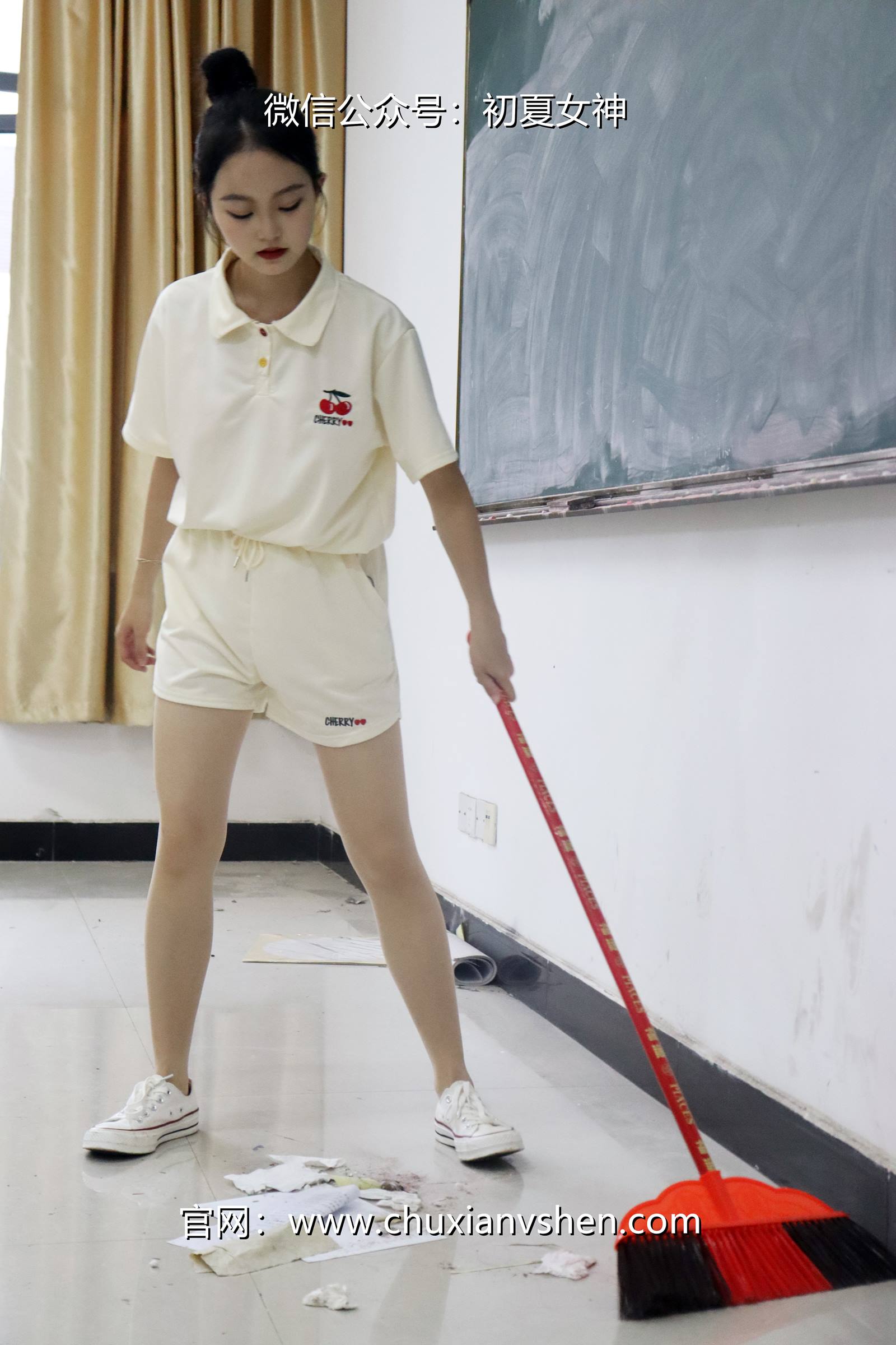 图片[115]-初夏女神 NO.078 双双 打扫教室[145P] – 速更版-美库