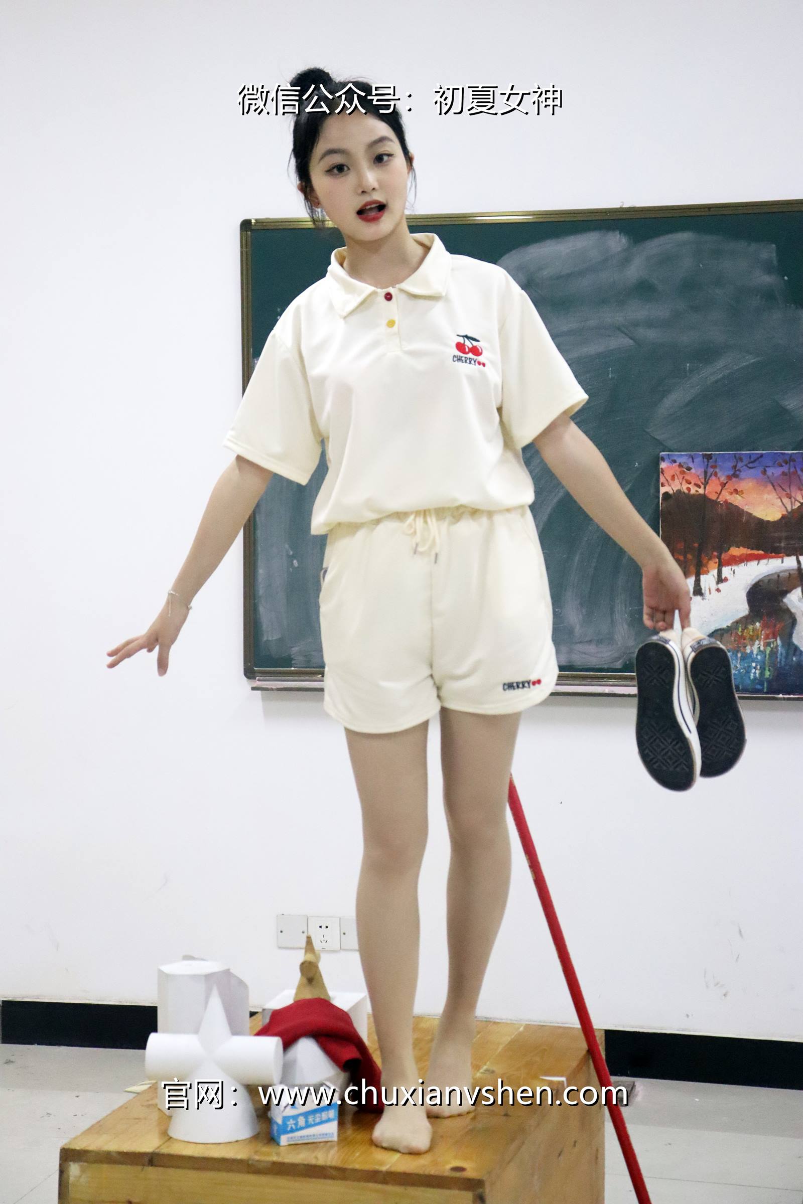 图片[124]-初夏女神 NO.078 双双 打扫教室[145P] – 速更版-美库