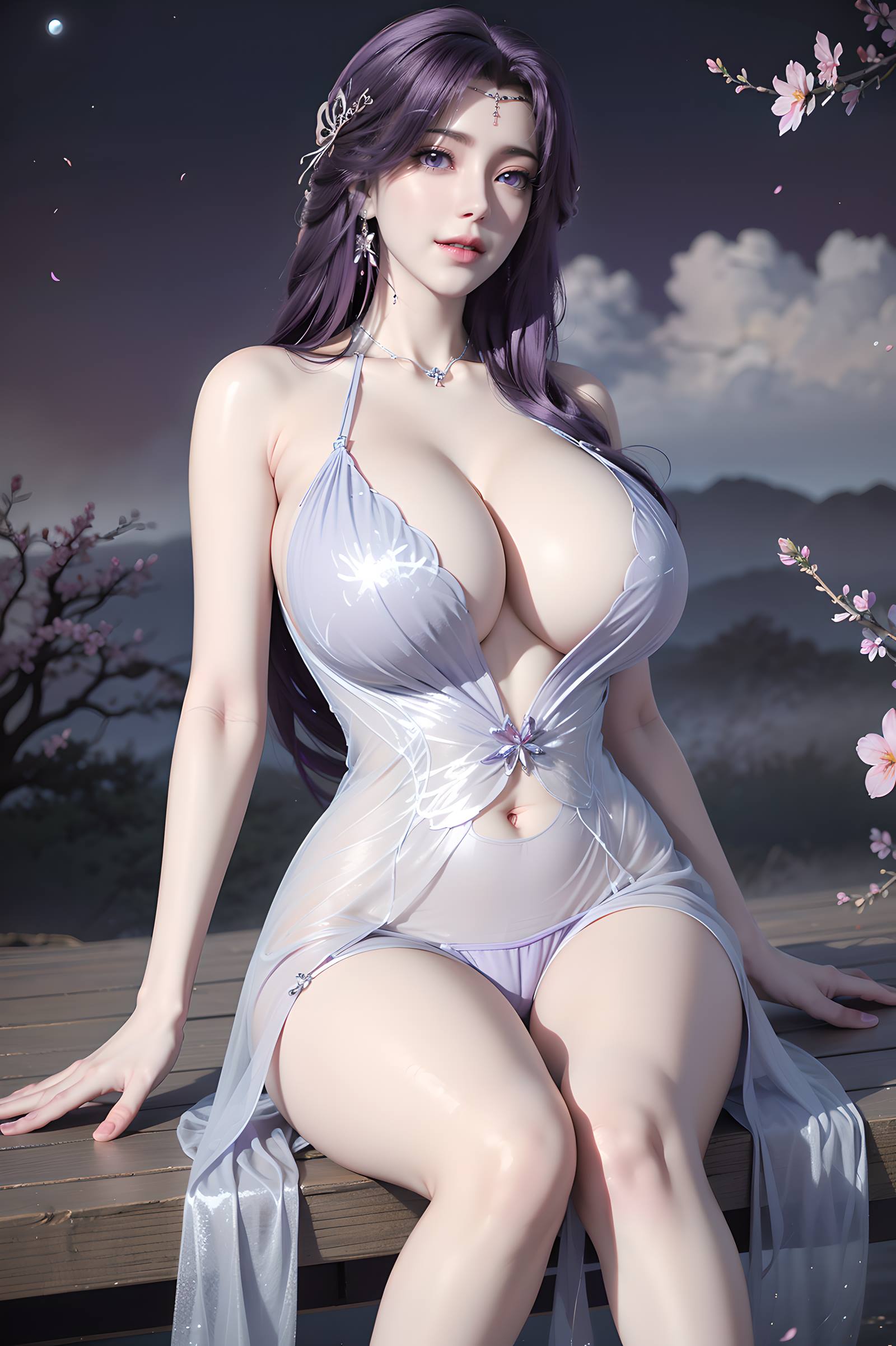 图片[10]-AI绘画 国漫完美世界 068 云曦薄纱写真[49P] – 速更版-美库