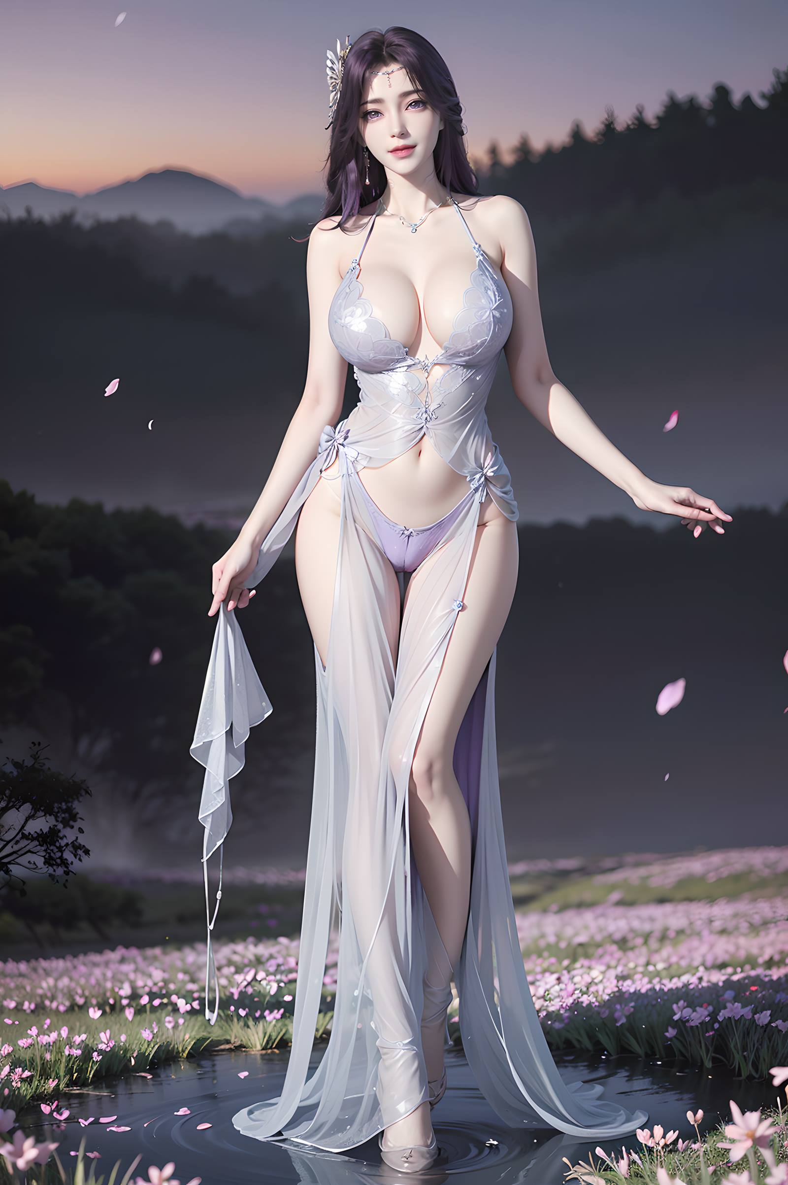 图片[38]-AI绘画 国漫完美世界 068 云曦薄纱写真[49P] – 速更版-美库