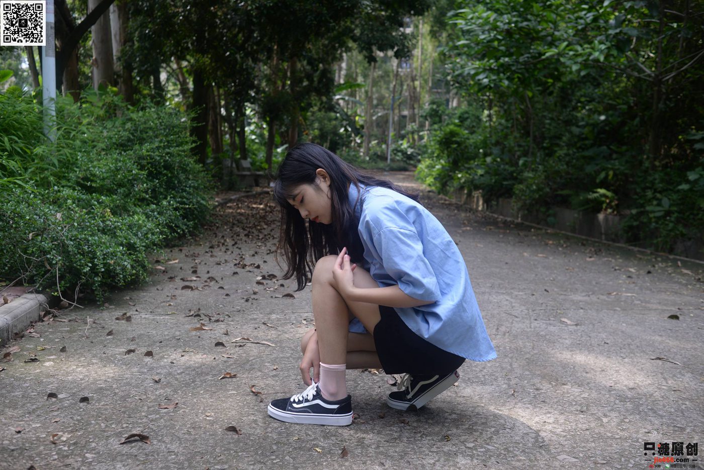 图片[17]-只糖棉袜 NO.381 孙怡 – 绿荫里的一抹蓝 [164P] – 速更版-美库