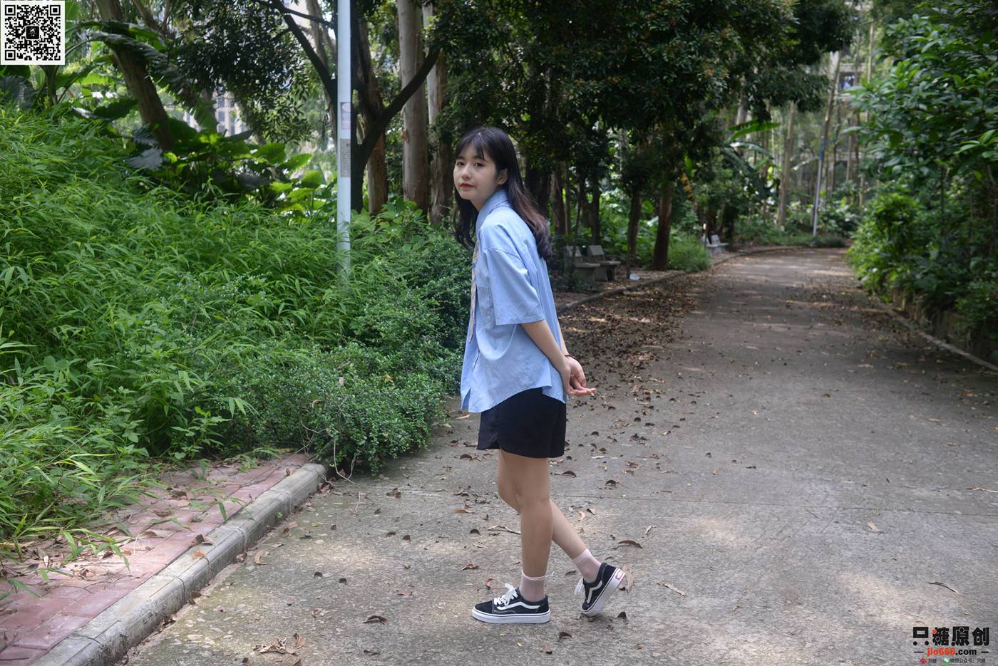 图片[25]-只糖棉袜 NO.381 孙怡 – 绿荫里的一抹蓝 [164P] – 速更版-美库