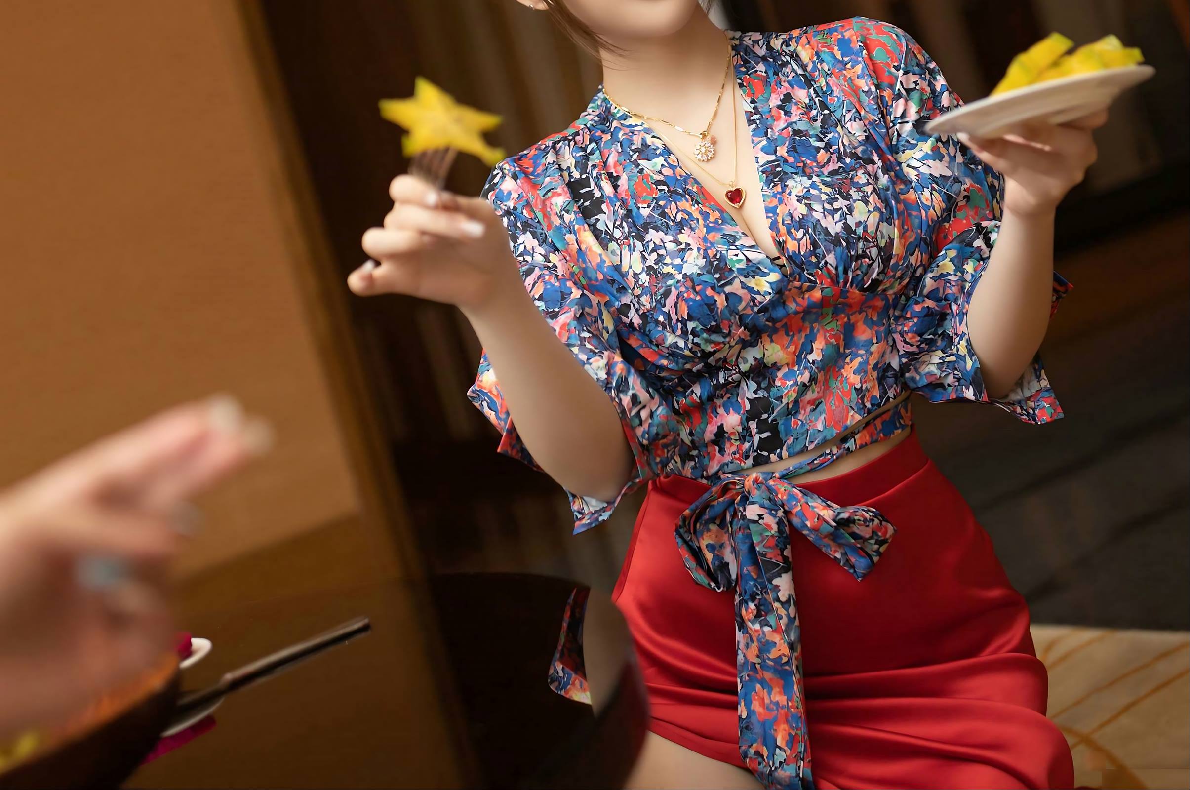 图片[32]-秀人名模鱼子酱Fish《蜜甜果》[45P] – 速更版-美库