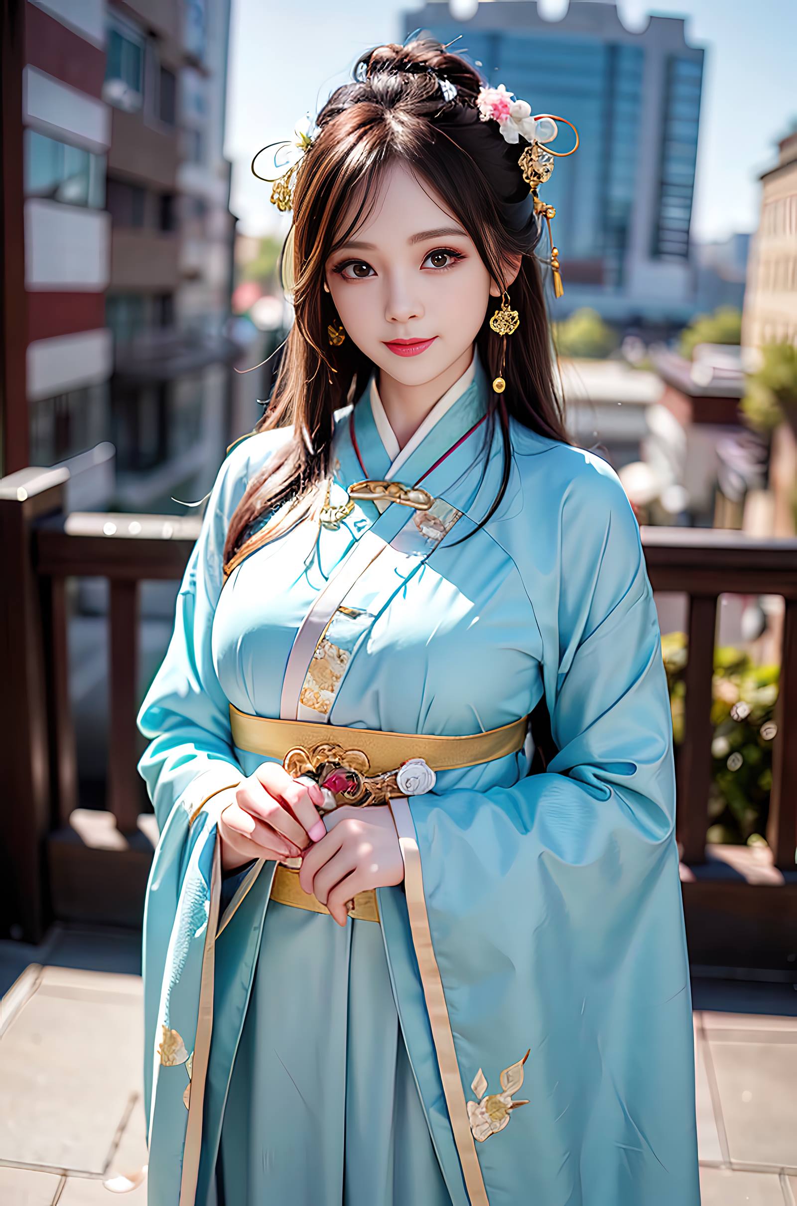 图片[14]-AI绘画 069 温婉柔美穿着浅青色服饰的美女 [30P] – 速更版-美库