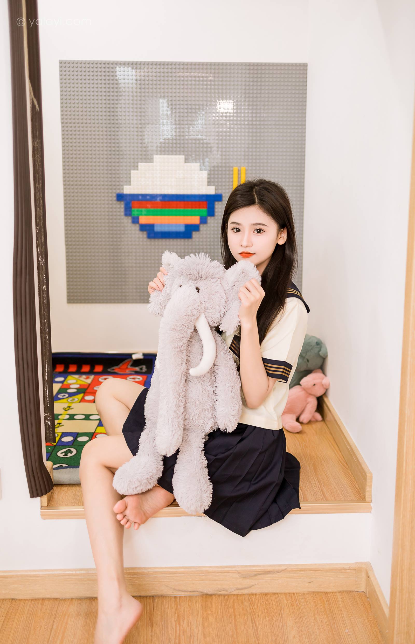 图片[18]-[YALAYI雅拉伊]2023.08.31 NO.1067 今天就穿jk吧 若婷[45+1P] – 速更版-美库