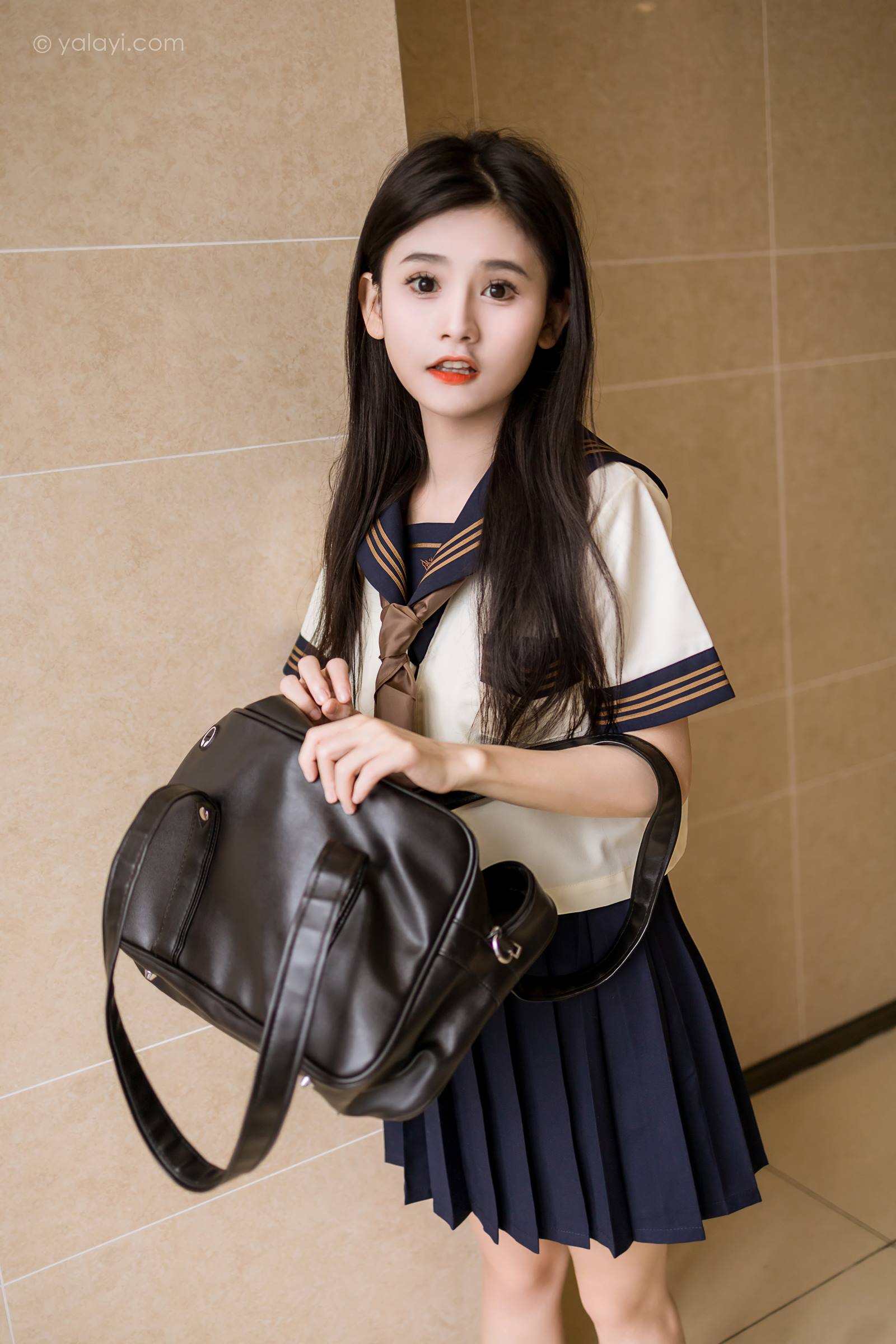 图片[32]-[YALAYI雅拉伊]2023.08.31 NO.1067 今天就穿jk吧 若婷[45+1P] – 速更版-美库