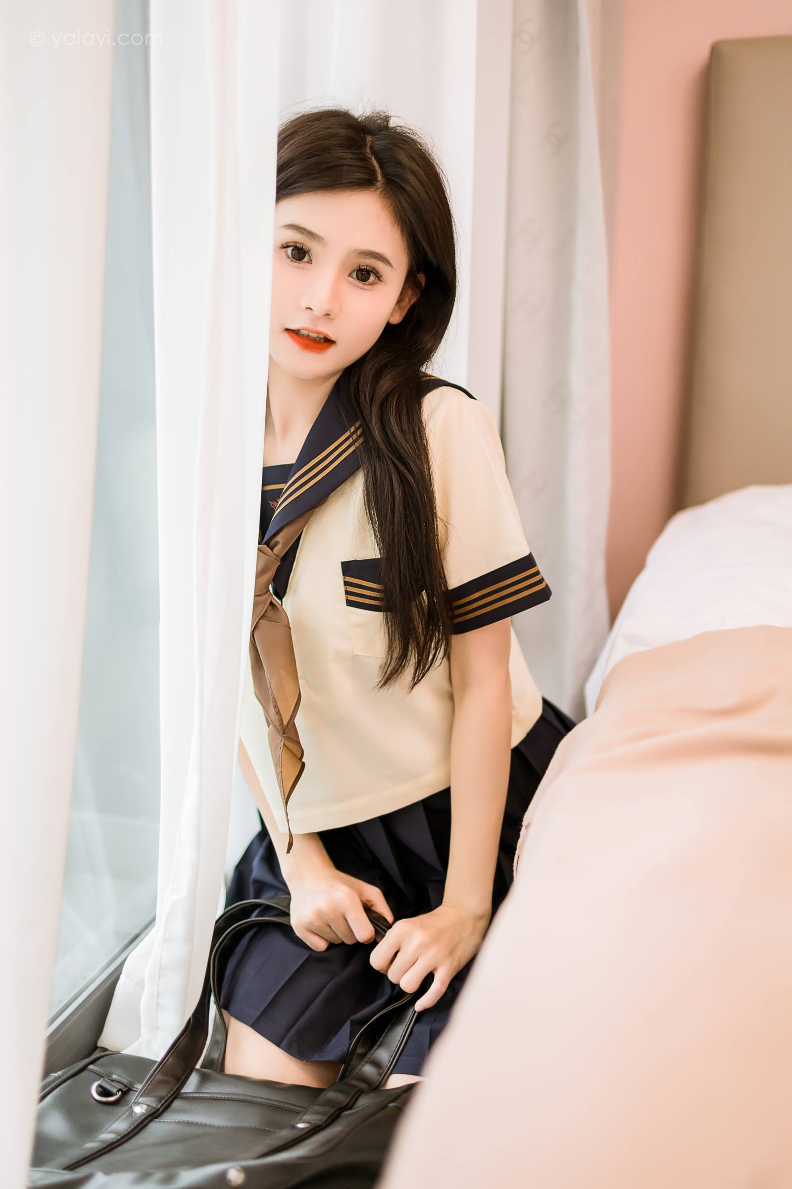 图片[37]-[YALAYI雅拉伊]2023.08.31 NO.1067 今天就穿jk吧 若婷[45+1P] – 速更版-美库