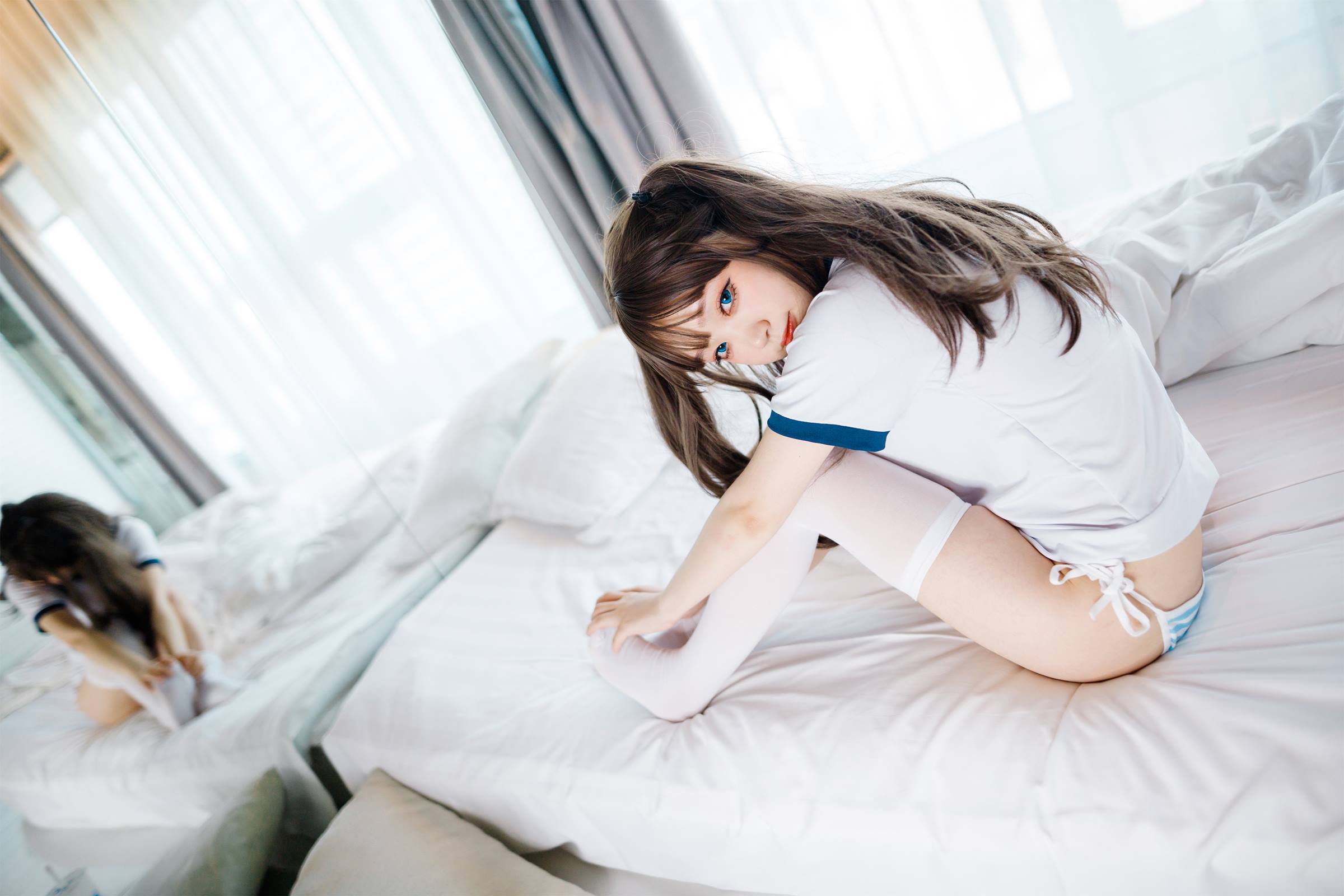 图片[22]-神沢永莉 – 半双马尾体操服大腿袜[36P] – 速更版-美库