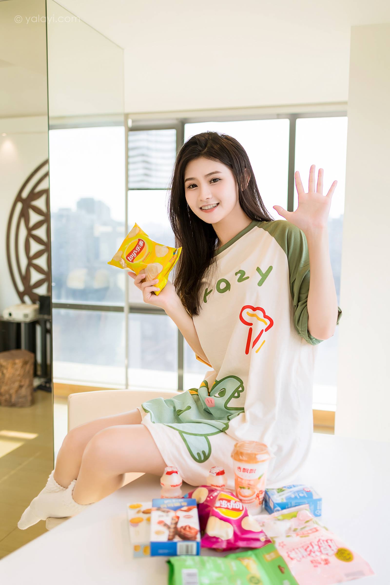 图片[45]-[YALAYI雅拉伊]2023.09.29 NO.1072 小恐龙睡衣 若婷[45+1P] – 速更版-美库