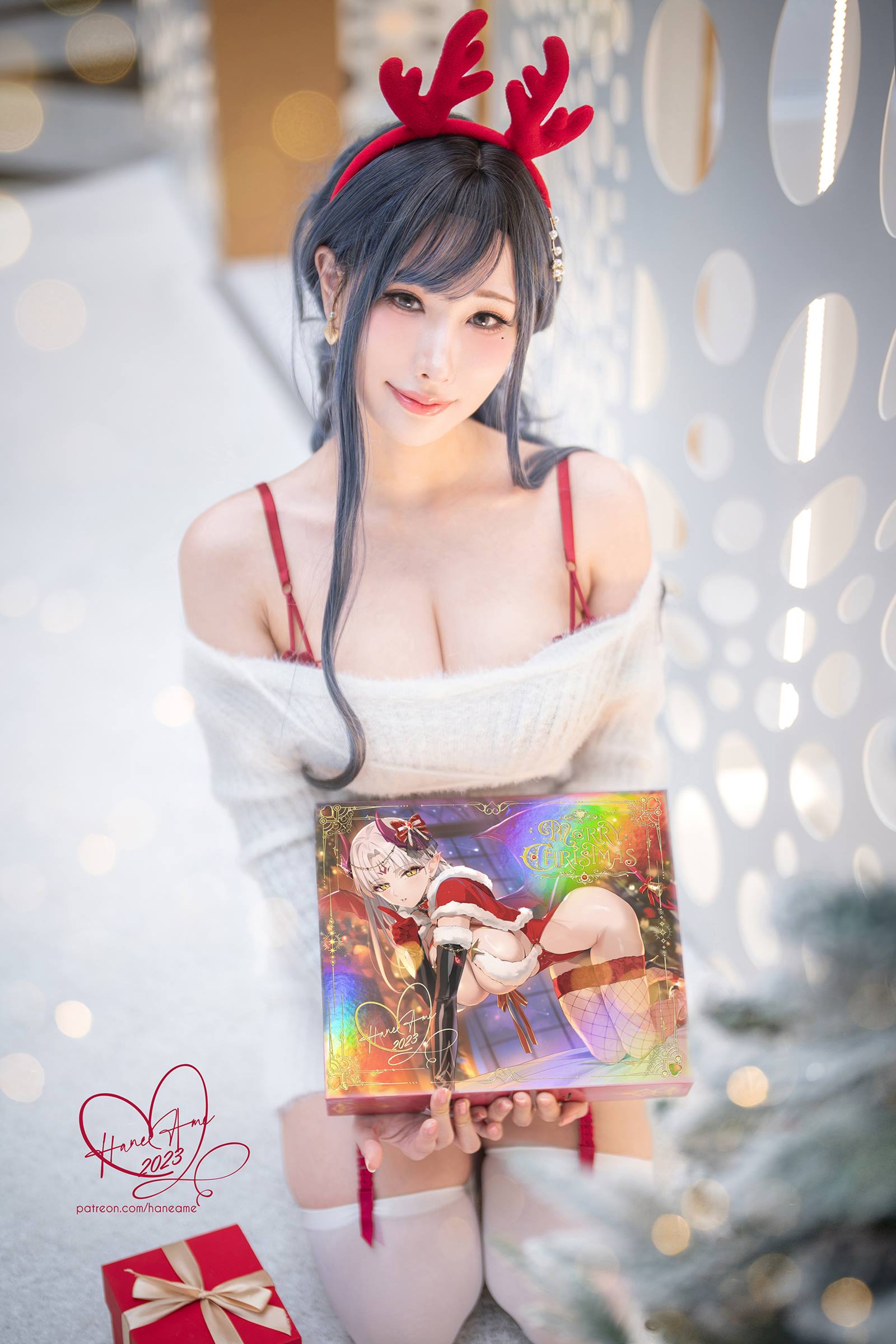 图片[12]-Hane Ame 雨波写真 – Original 2023 White Christmas Moose Onesan[31P] – 速更版-美库