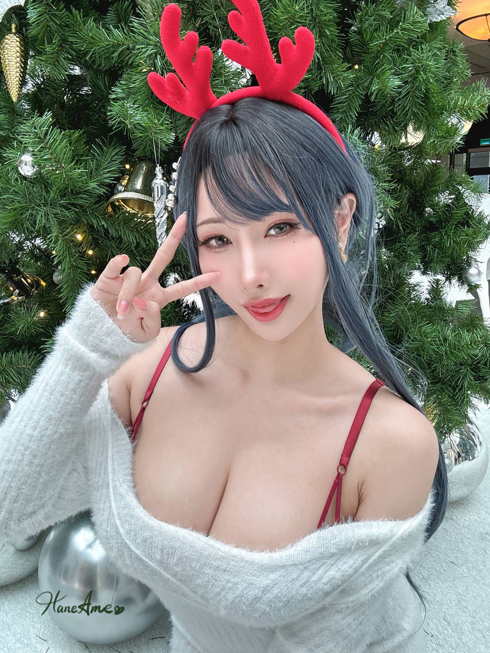 图片[17]-Hane Ame 雨波写真 – Original 2023 White Christmas Moose Onesan[31P] – 速更版-美库