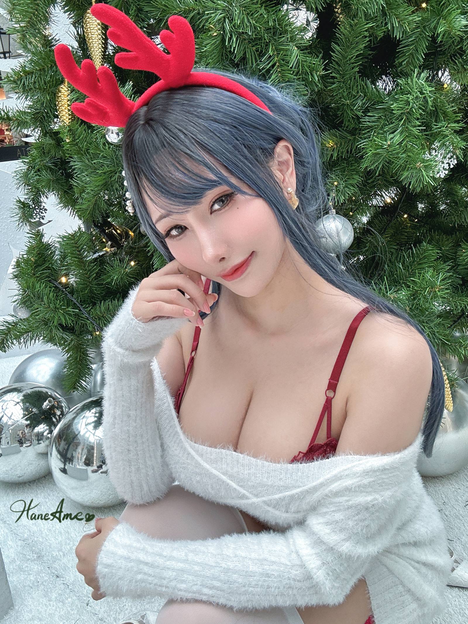 图片[19]-Hane Ame 雨波写真 – Original 2023 White Christmas Moose Onesan[31P] – 速更版-美库