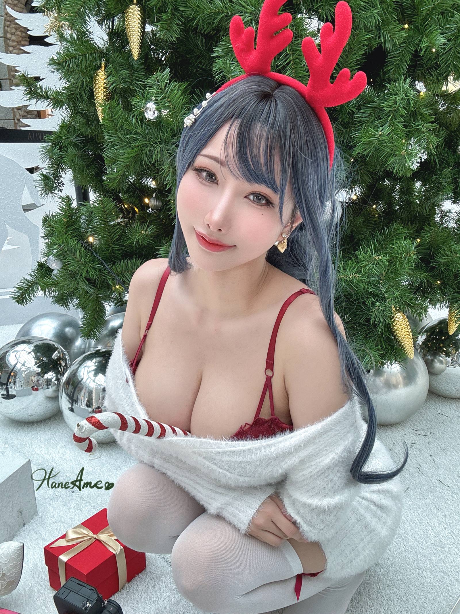 图片[20]-Hane Ame 雨波写真 – Original 2023 White Christmas Moose Onesan[31P] – 速更版-美库