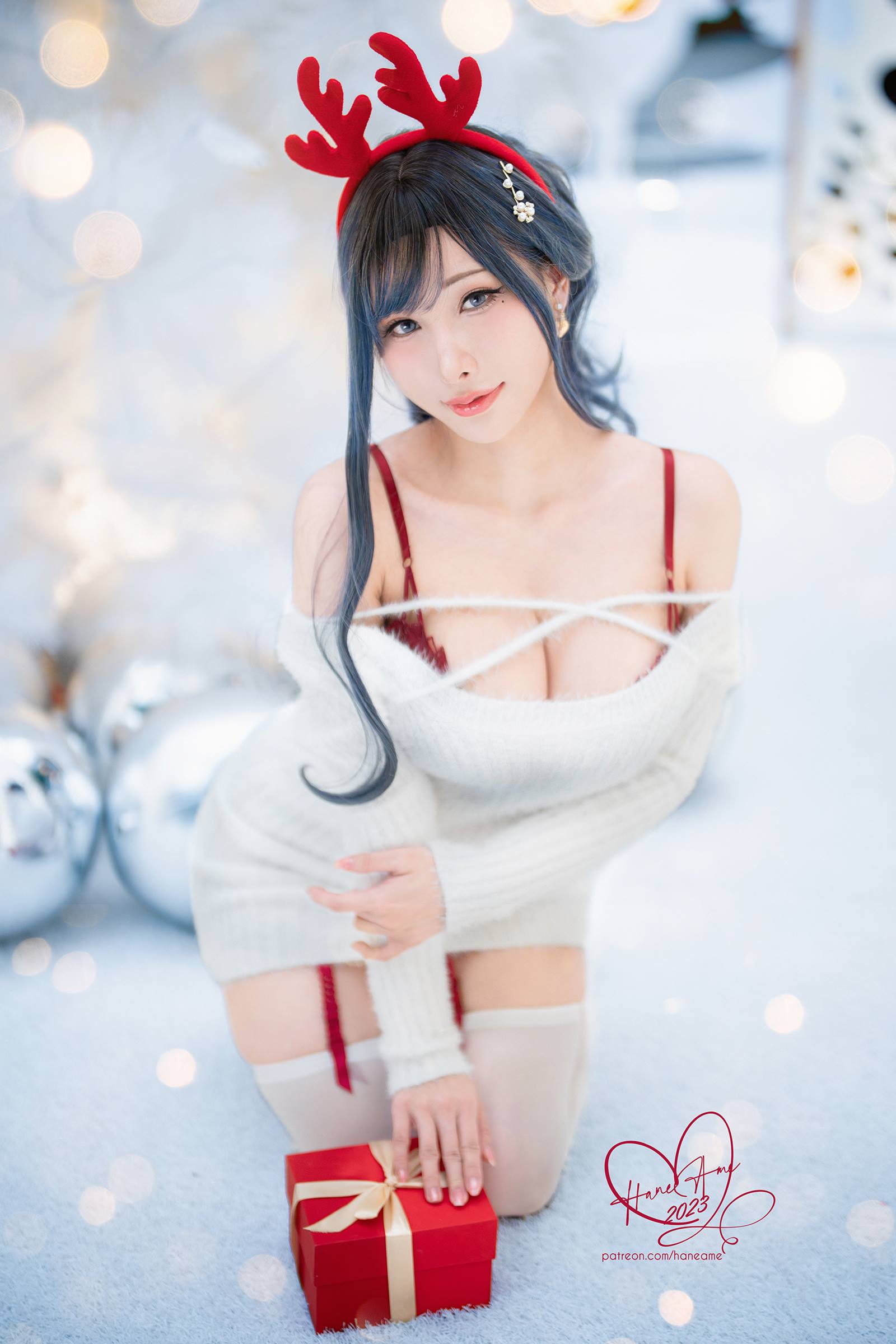 图片[26]-Hane Ame 雨波写真 – Original 2023 White Christmas Moose Onesan[31P] – 速更版-美库