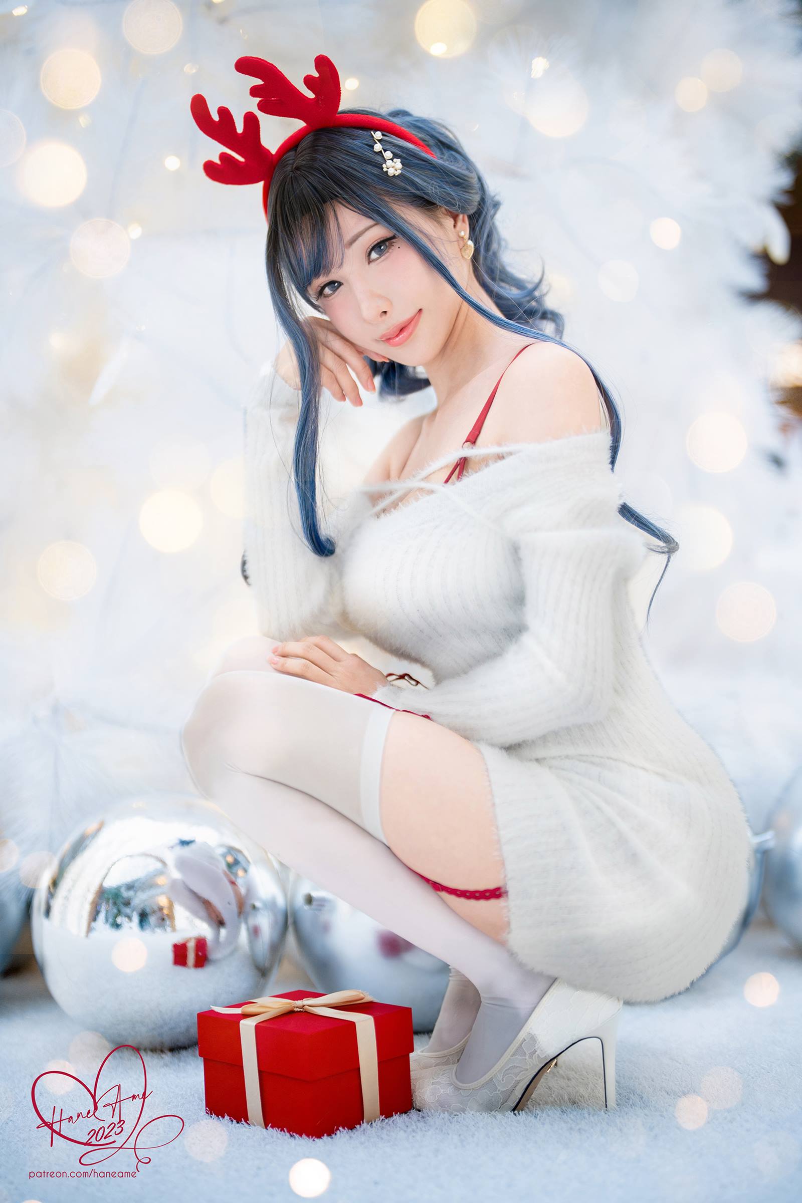图片[27]-Hane Ame 雨波写真 – Original 2023 White Christmas Moose Onesan[31P] – 速更版-美库