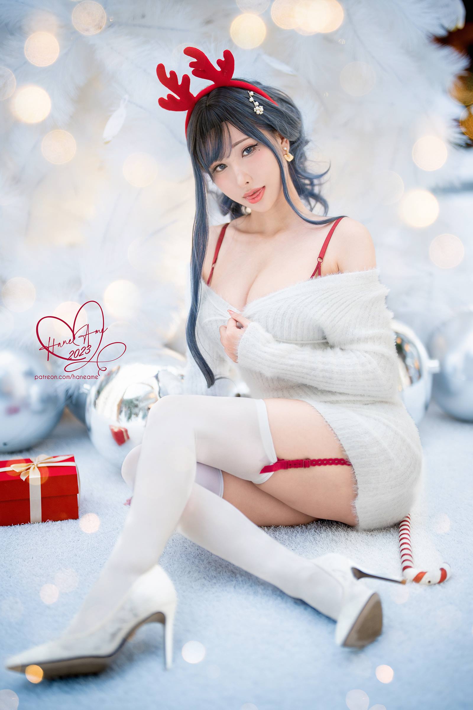 图片[29]-Hane Ame 雨波写真 – Original 2023 White Christmas Moose Onesan[31P] – 速更版-美库